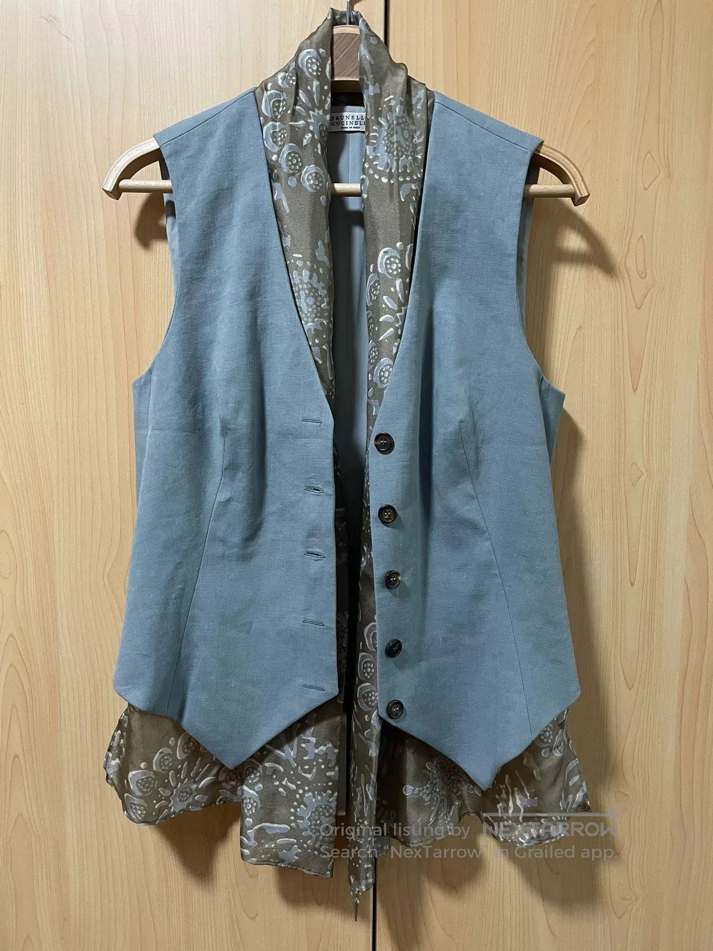 Brunello Cucinelli Brunello Cucinelli Silk Scarf Vest. Size US S / EU 44-46 / 1 - 1 Thumbnail