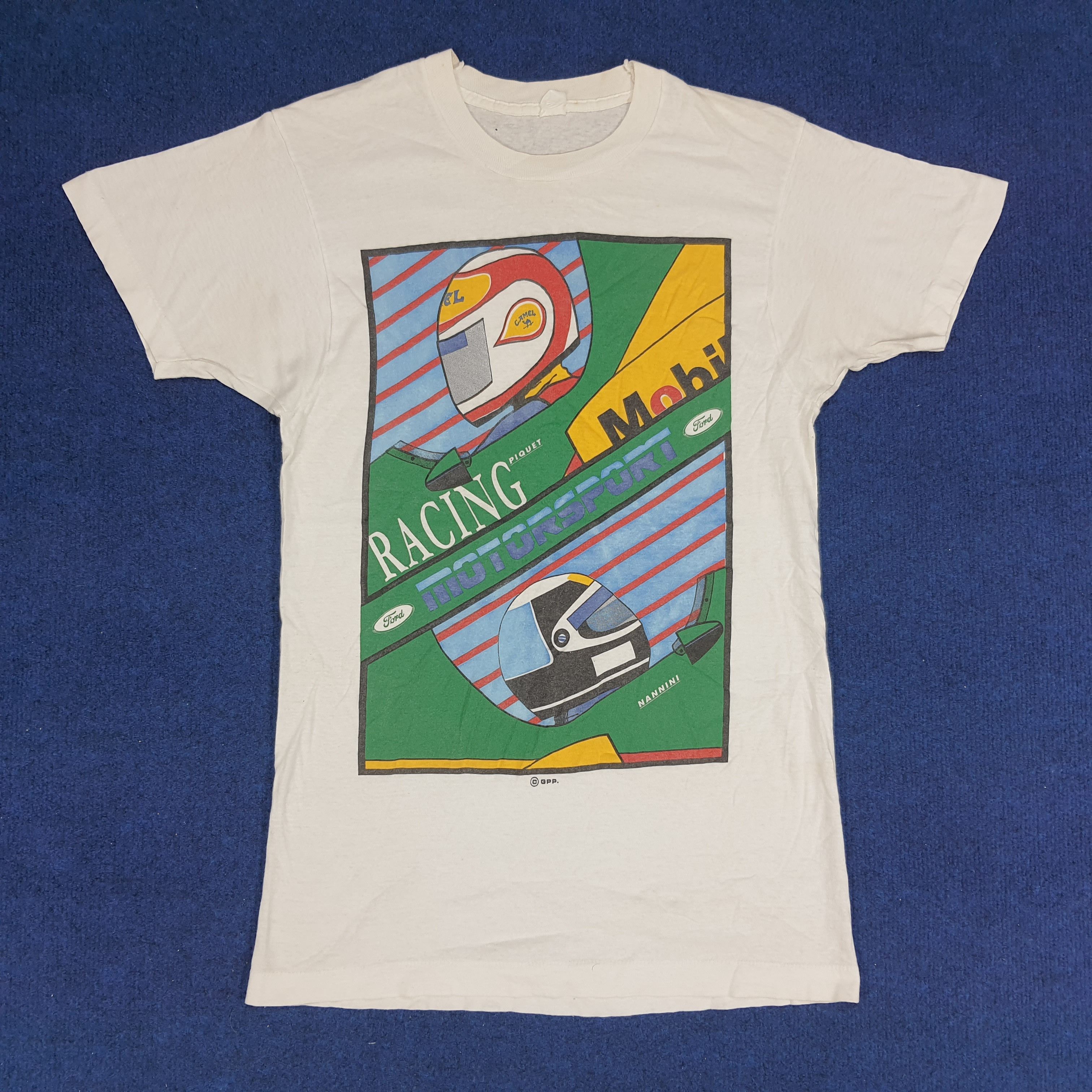 Camel × Ford × Vintage Vintage 90s FORD x Camel Racing Piquet Motorsports Tshirt Size US S / EU 44-46 / 1 - 1 Thumbnail
