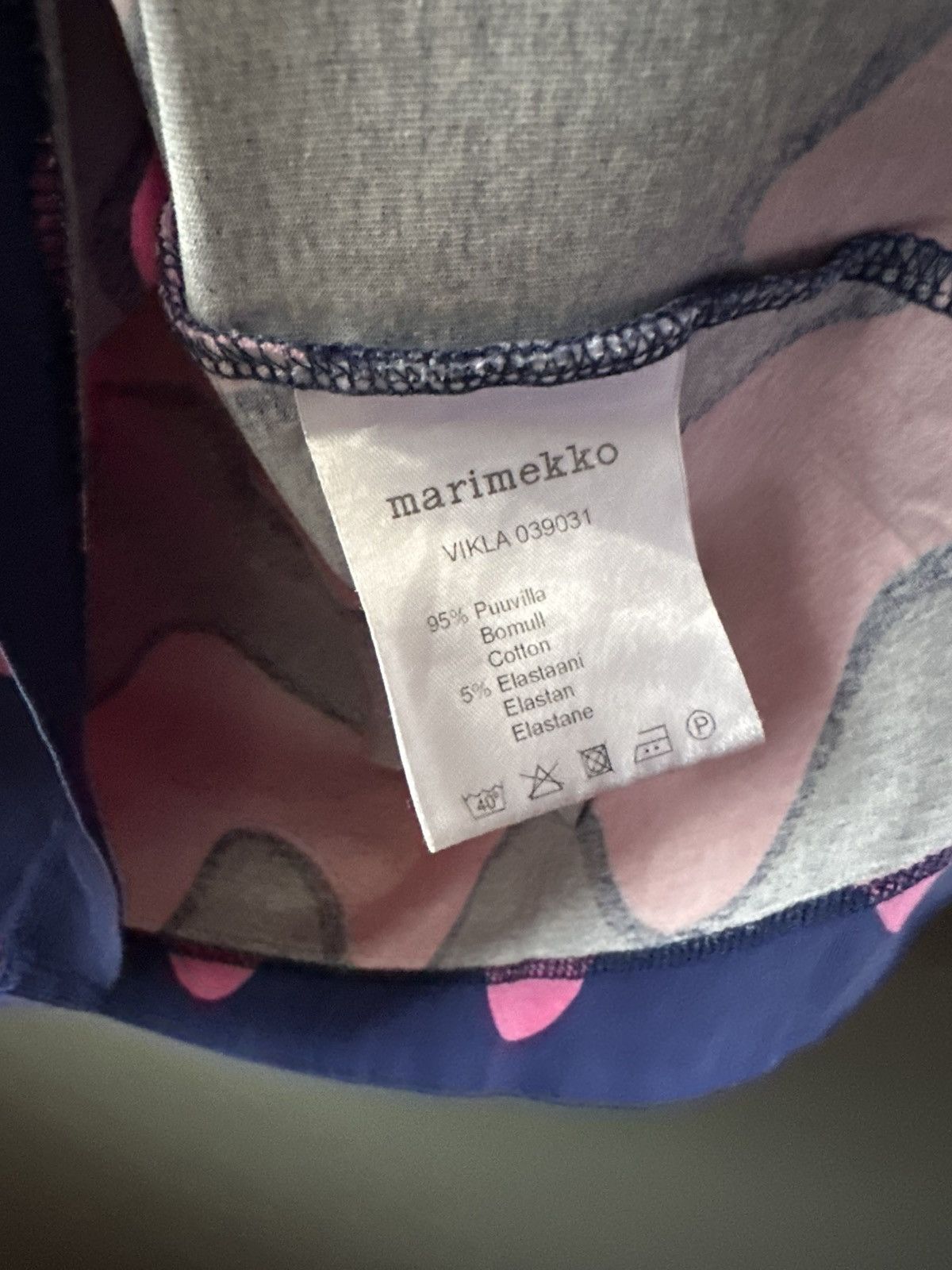 Marimekko Marimekko Pink Navy Wave Print Top Size XS Size XS / US 0-2 / IT 36-38 - 5 Thumbnail
