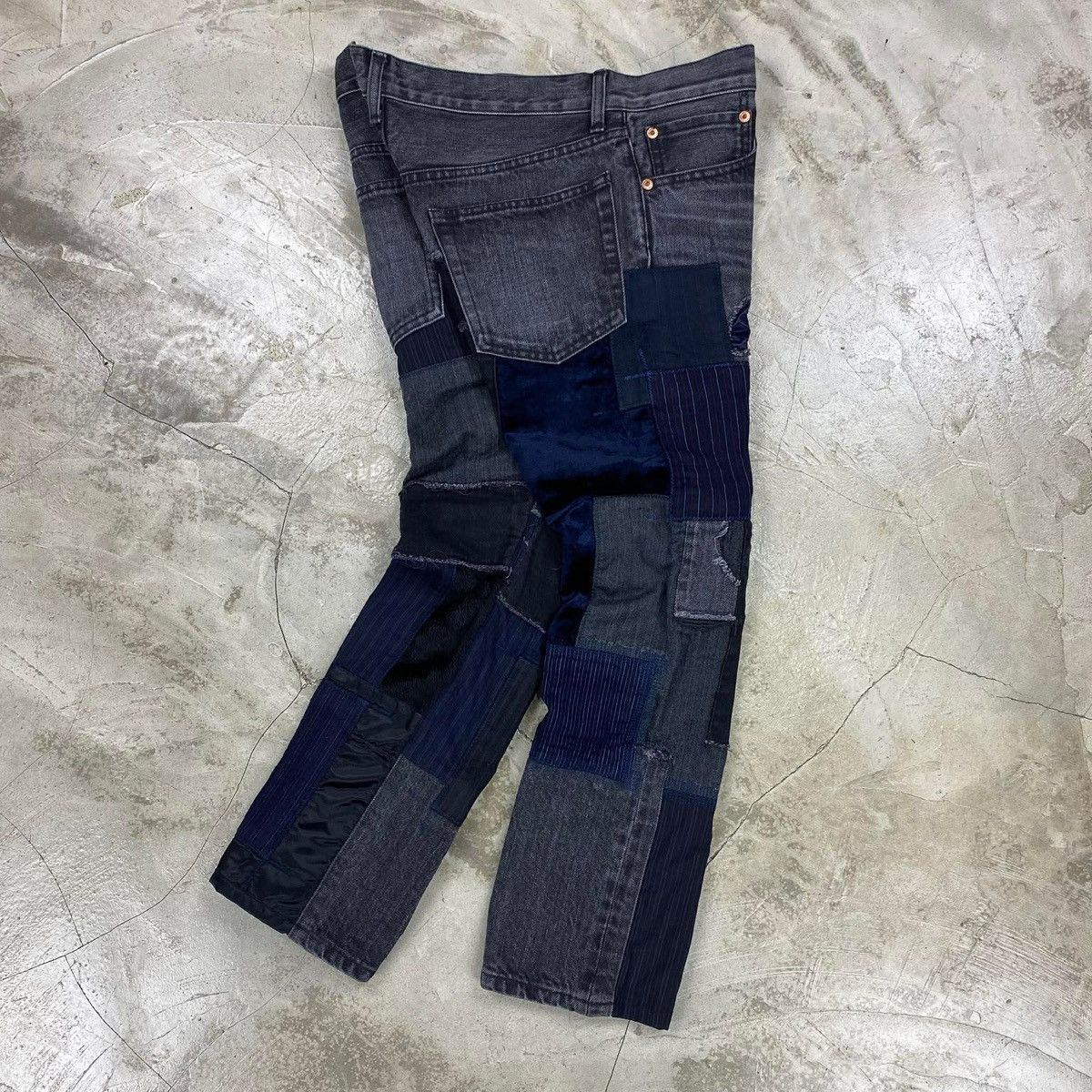 Junya Watanabe LOOKBOOK Style 3 FW2022 Patchwork Denim Pants Size US 33 - 2 Thumbnail