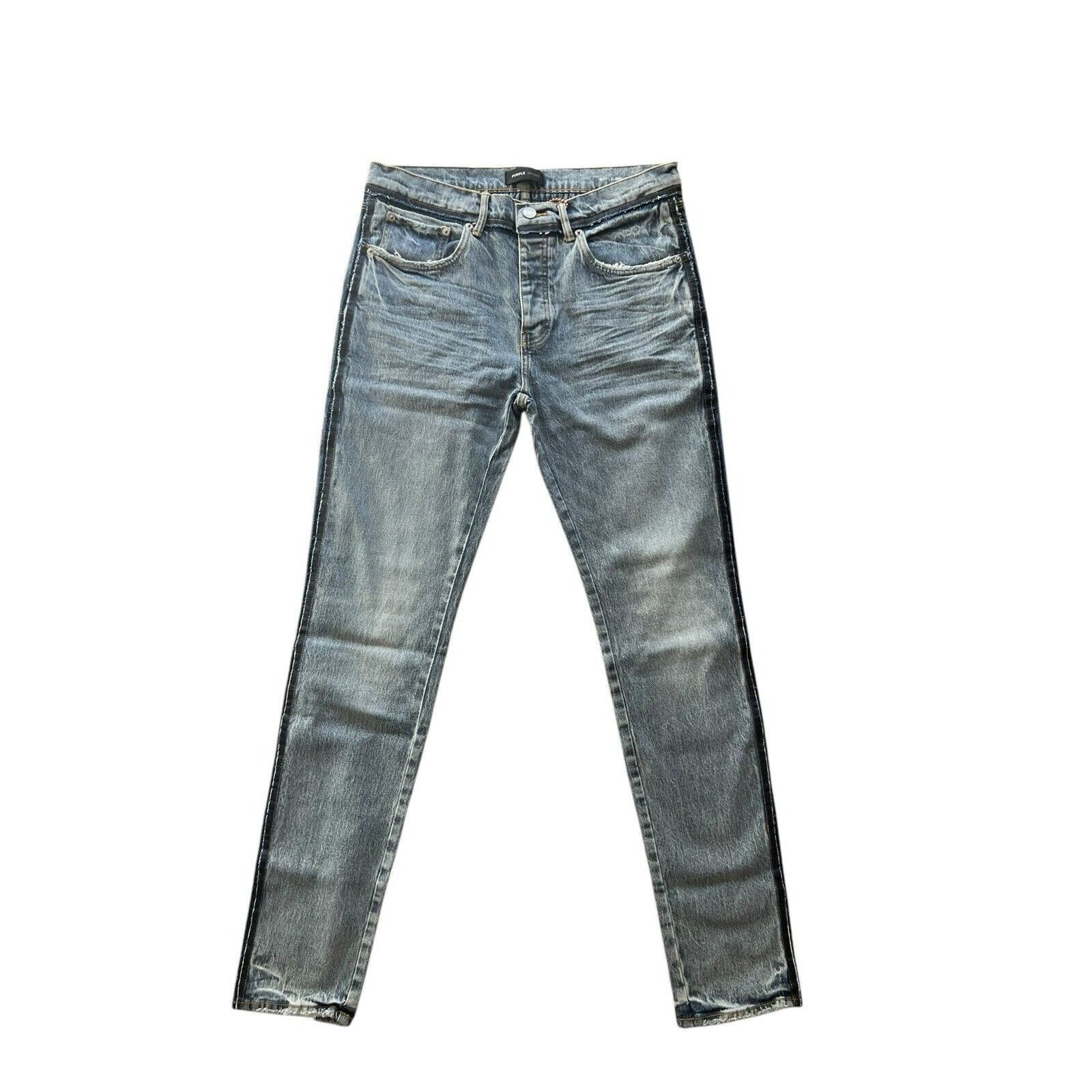 Purple Brand Purple Brand Jeans Mens Shadow Skinny P001 Blue Size 38/34 Size US 38 / EU 54 - 2 Thumbnail