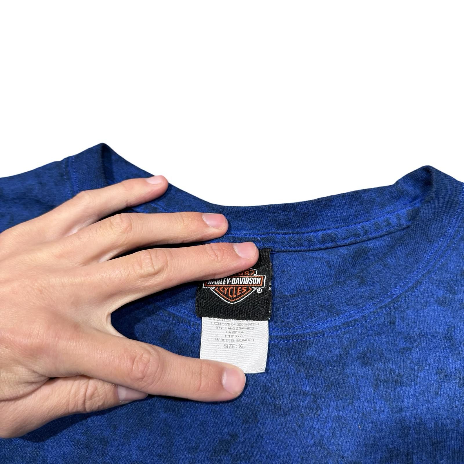 Harley Davidson Harley-Davidson Motorcycle Legendary Blue T-Shirt Size US XL / EU 56 / 4 - 4 Thumbnail