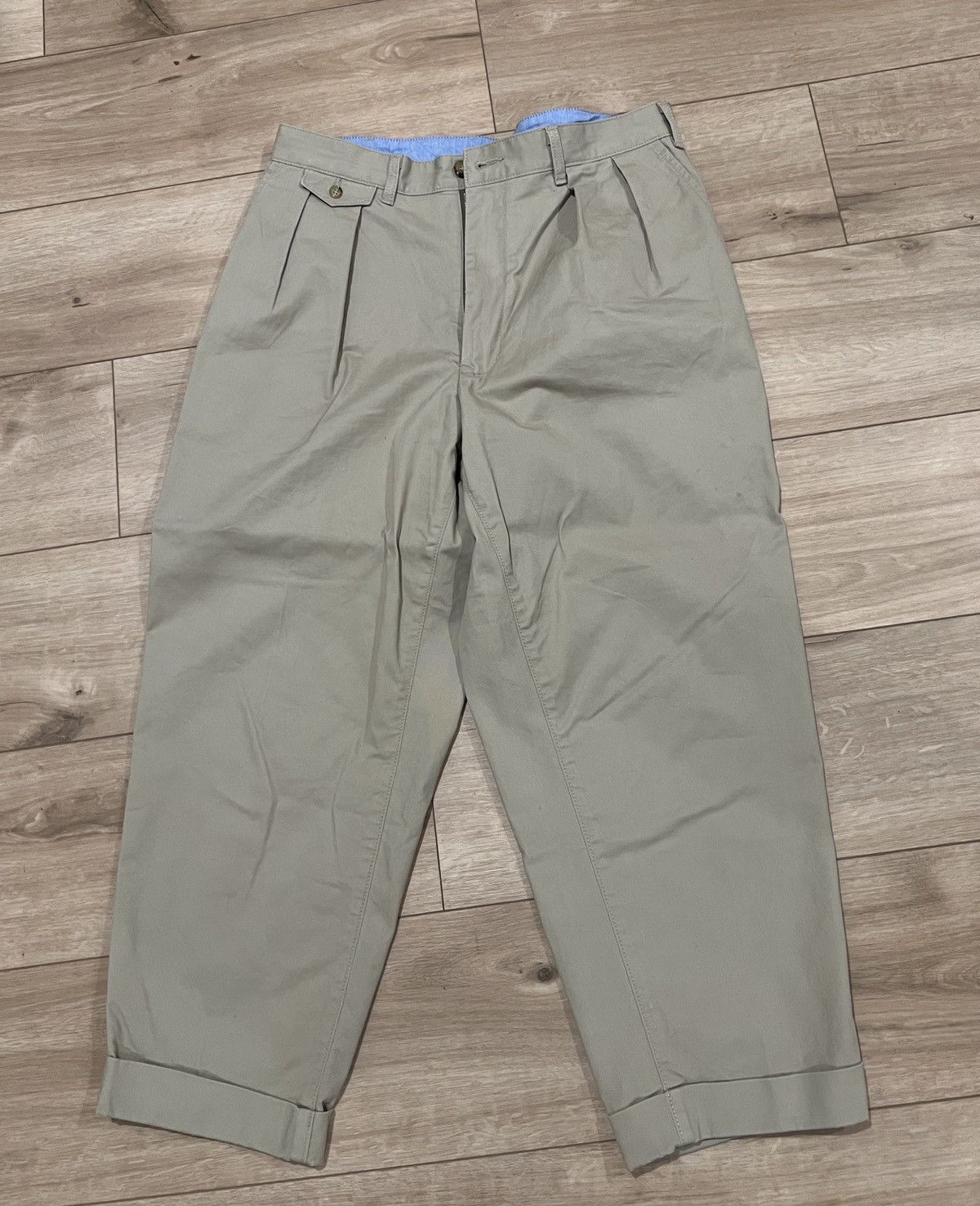 Beams Plus BEAMS PLUS 2 PLEATS TWILL KHAKI CHINO PANT | Grailed