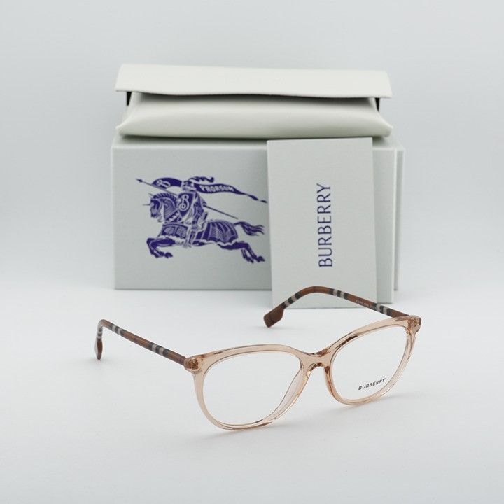Burberry Burberry BE2389 4088 Eyeglasses Peach 54mm Cat Eye Frame Size ONE SIZE - 10 Thumbnail