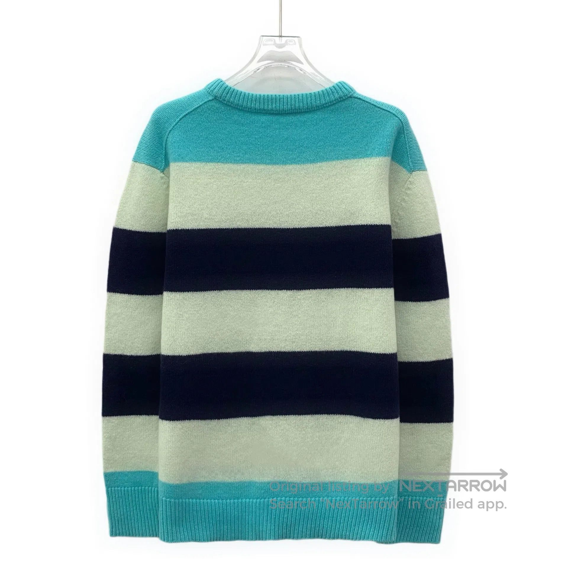 Acne Studios Acne Studios Color Block Stripe Smile Embroidered Merino W Size S / US 4 / IT 40 - 2 Thumbnail