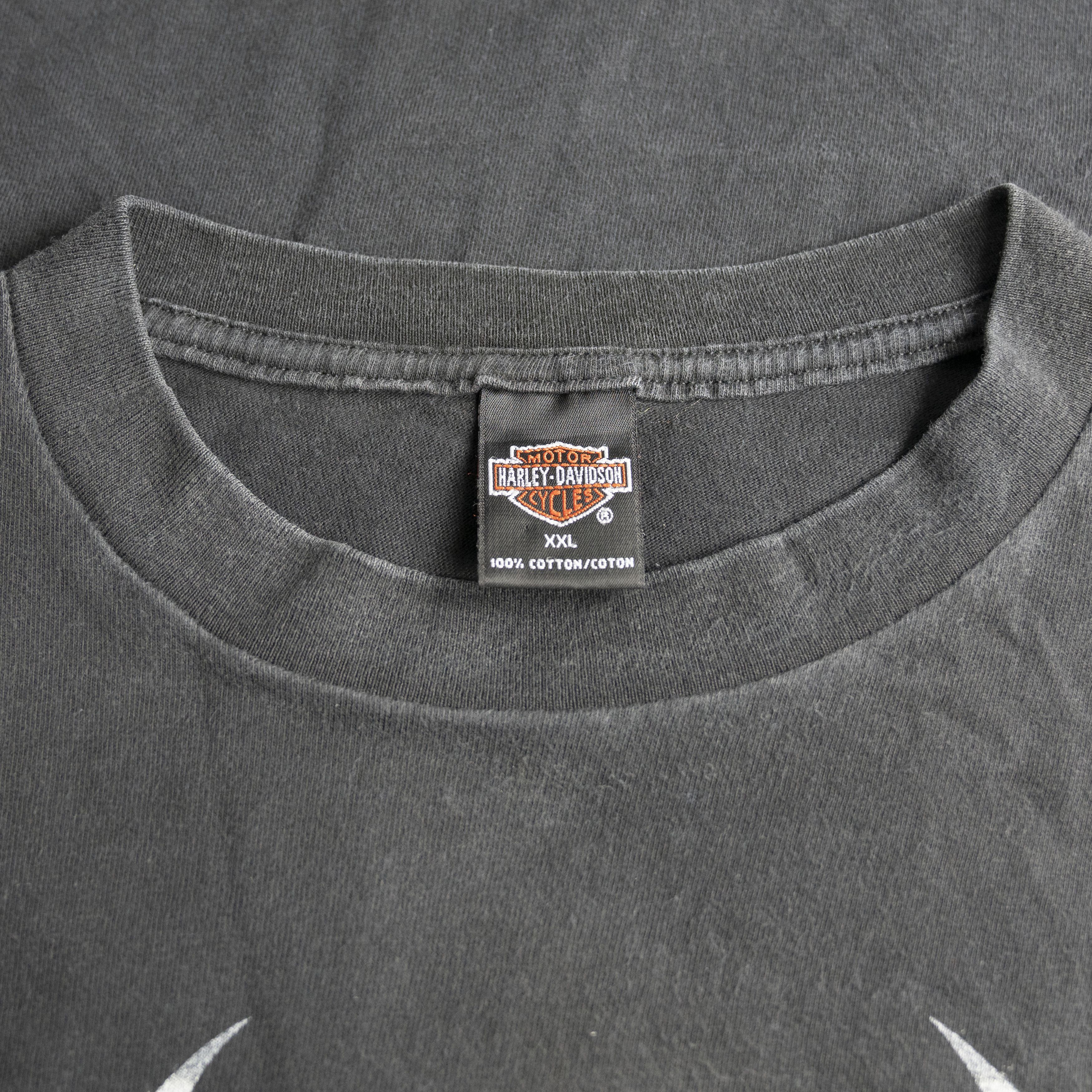 Harley Davidson Vintage 1999 Harley Davidson Eagle Tee Shirt Size US XXL / EU 58 / 5 - 3 Thumbnail