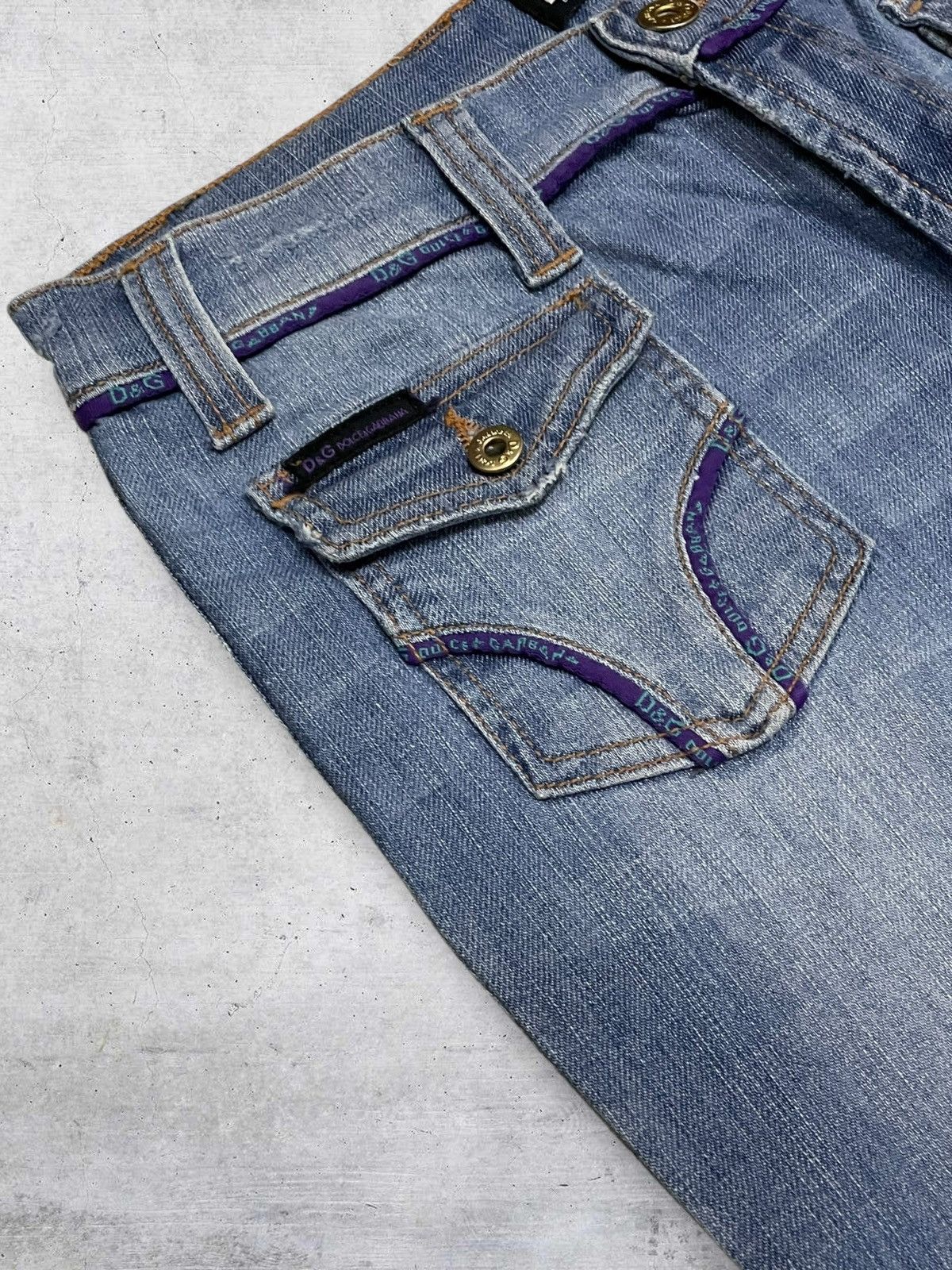 Dolce & Gabbana VINTAGE DOLCE & GABBANA DESIGNER 90S RARE FLARED BLUE WASHED Size US 28 / EU 44 - 8 Thumbnail