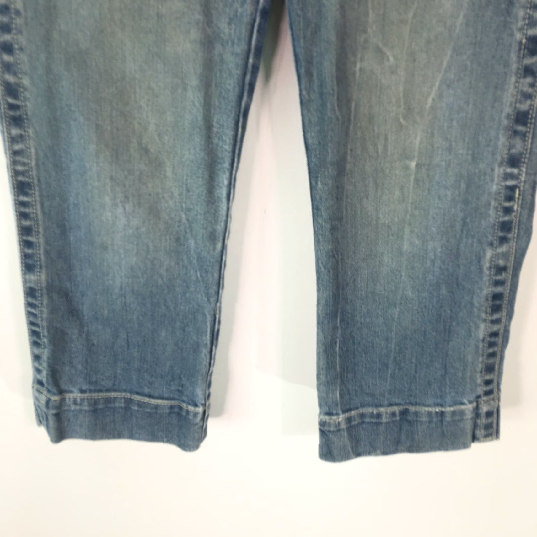 Old Navy Vintage Old Navy Women Cropped Denim Jeans Size 1 28x20 Ultra Low Rise Blue Stretch 2000s Size 25" / US 0 / IT 36 - 5 Thumbnail