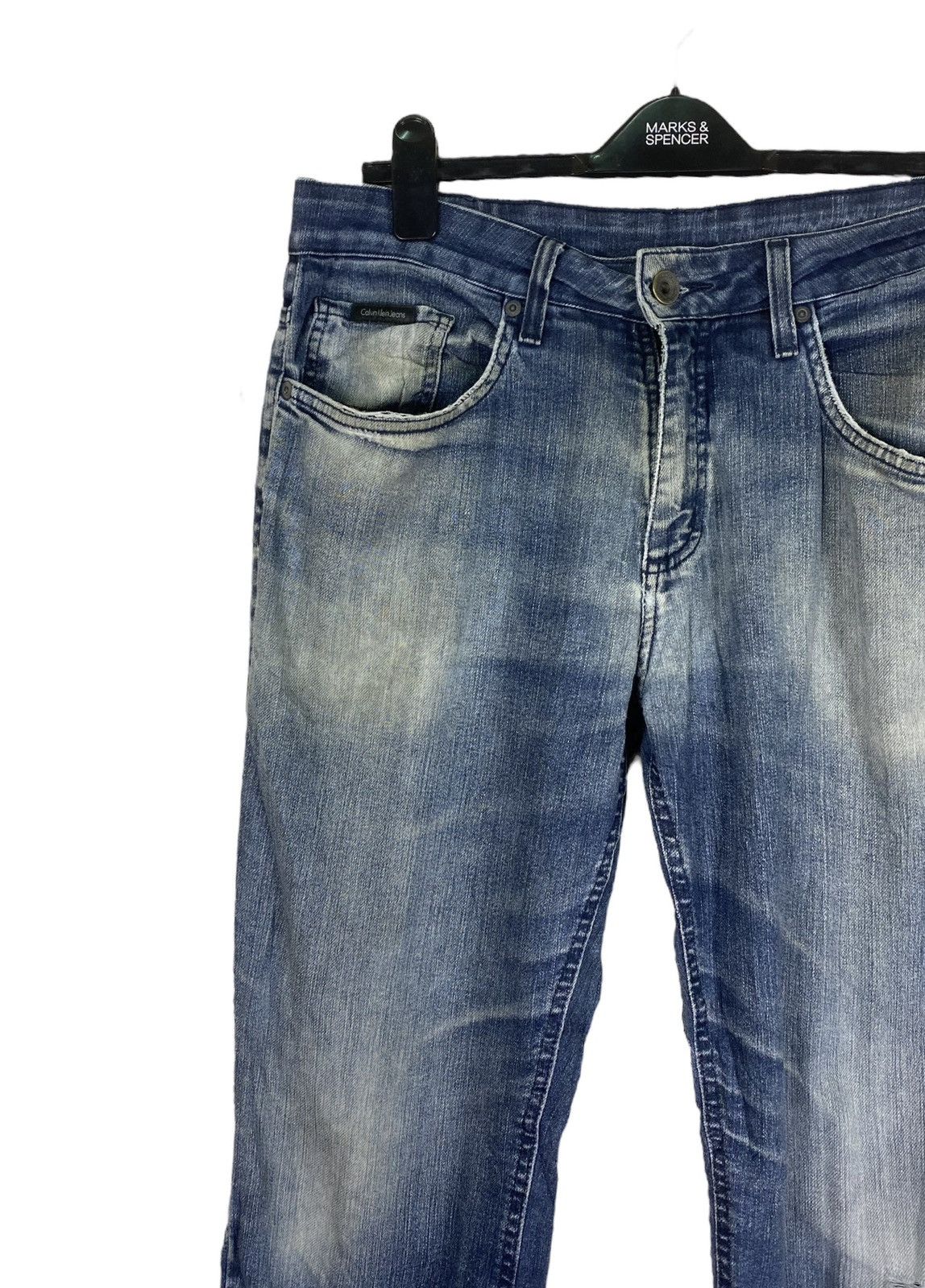 Calvin Klein Vintage Calvin Klien Distressed Jeans Size US 35 - 4 Thumbnail