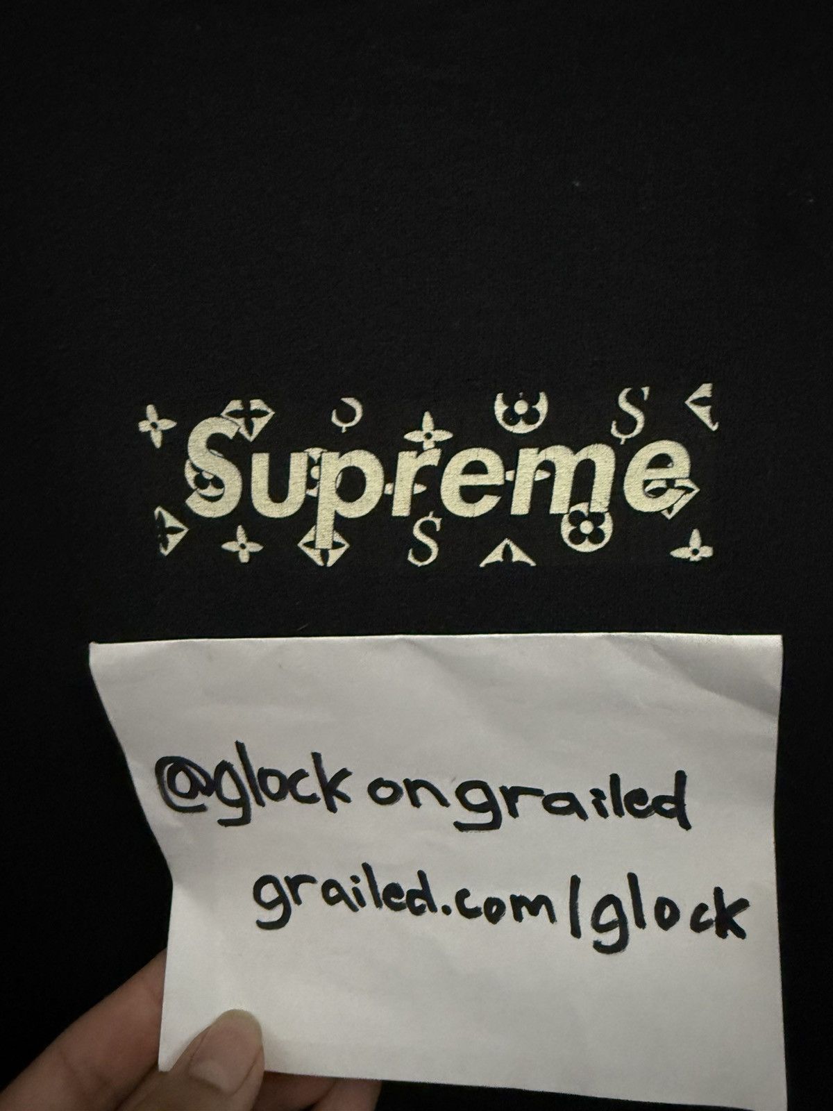Supreme Supreme LV Monogram Box Logo Black Cease And Desist Tee Size US L / EU 52-54 / 3 - 11 Thumbnail