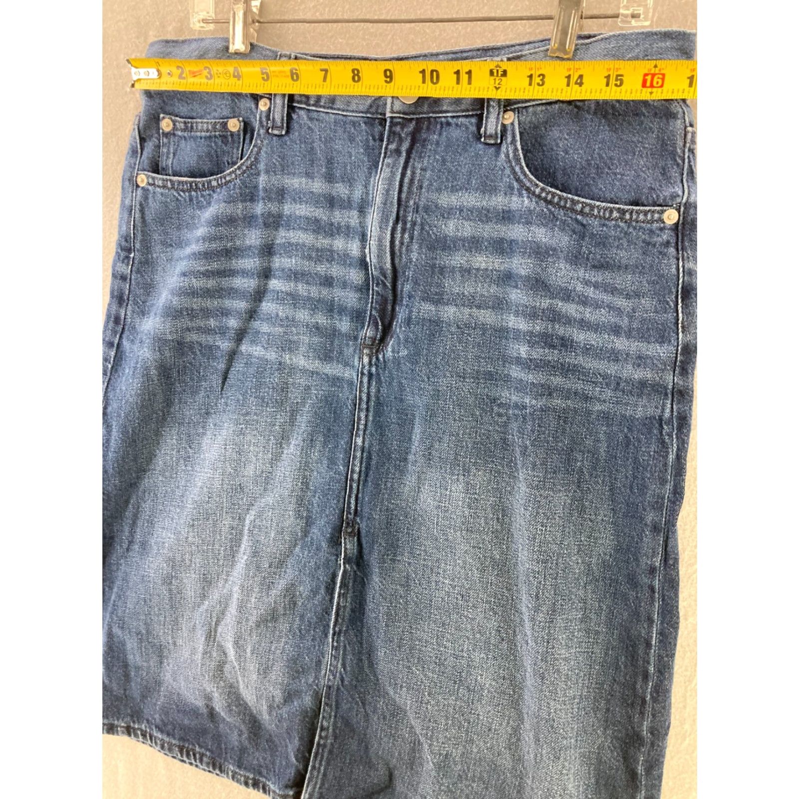 Gap Gap Jeans 1969 Skirt Womens 31 Denim Cotton Blue Knee Length 80s 90s Style Straight & Pencil Womens Size 24" / US 00 / IT 34 - 2 Thumbnail
