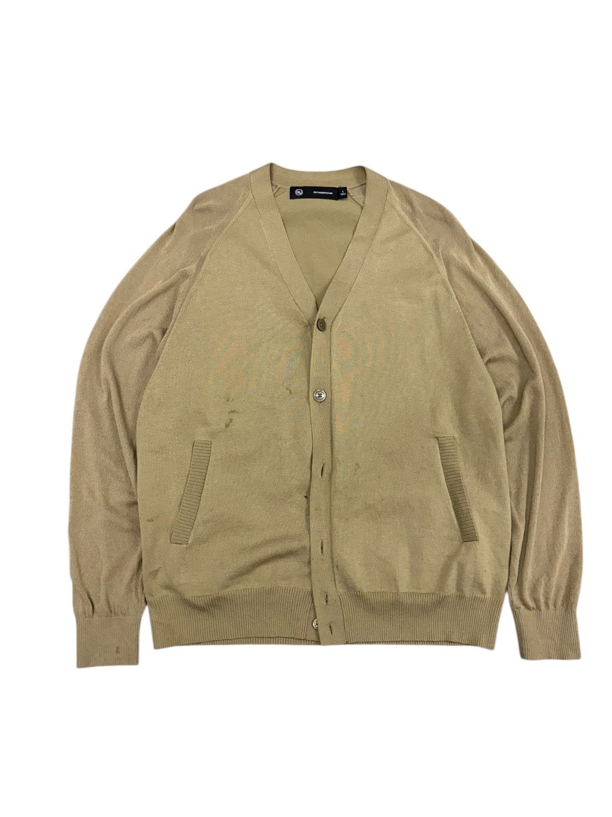 GU x Undercover Sheer Cardigan Beige colour