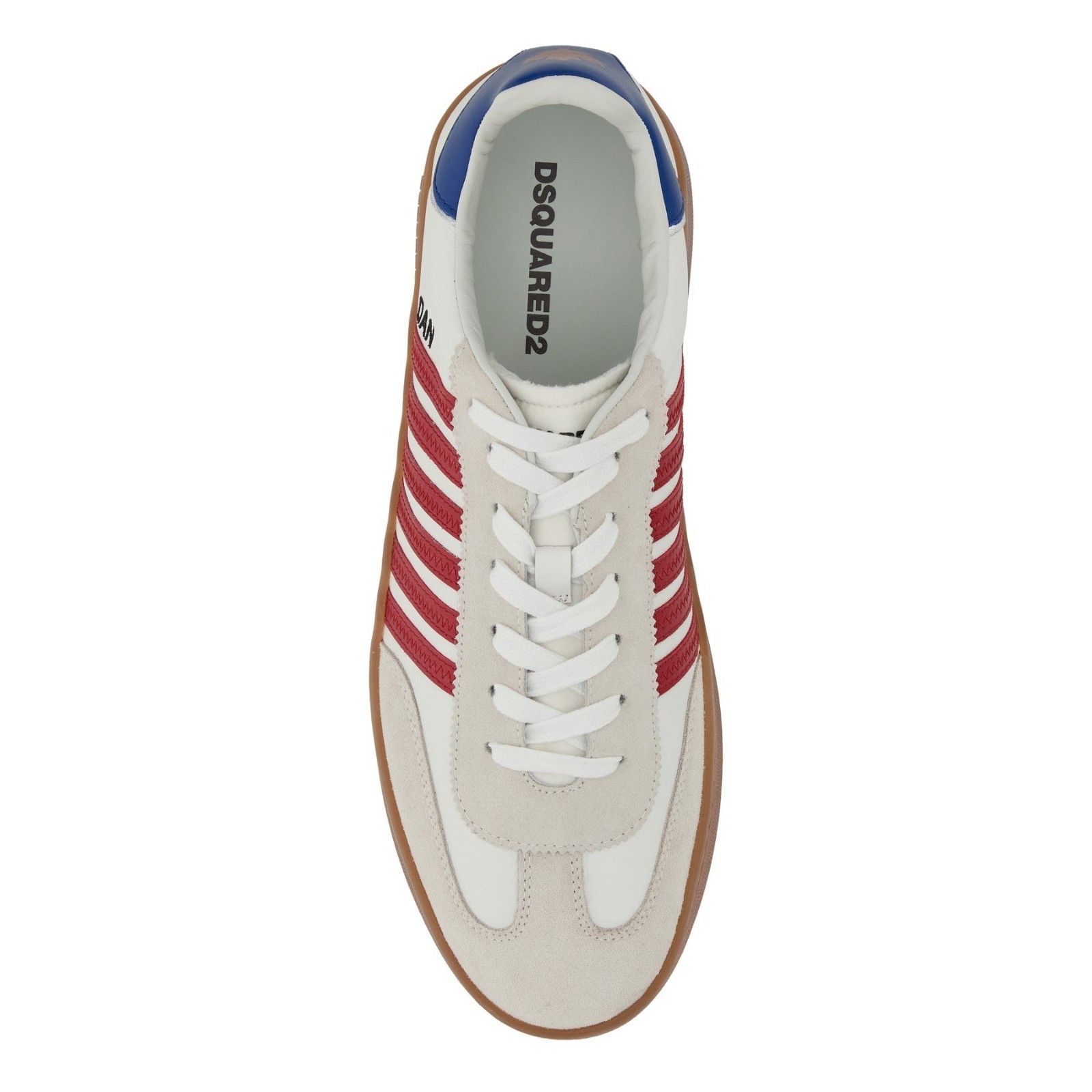 Dsquared2 DSQUARED2 Boxer White Leather Sneakers New And Authentic (Me Size US 9.5 / EU 42-43 - 2 Thumbnail