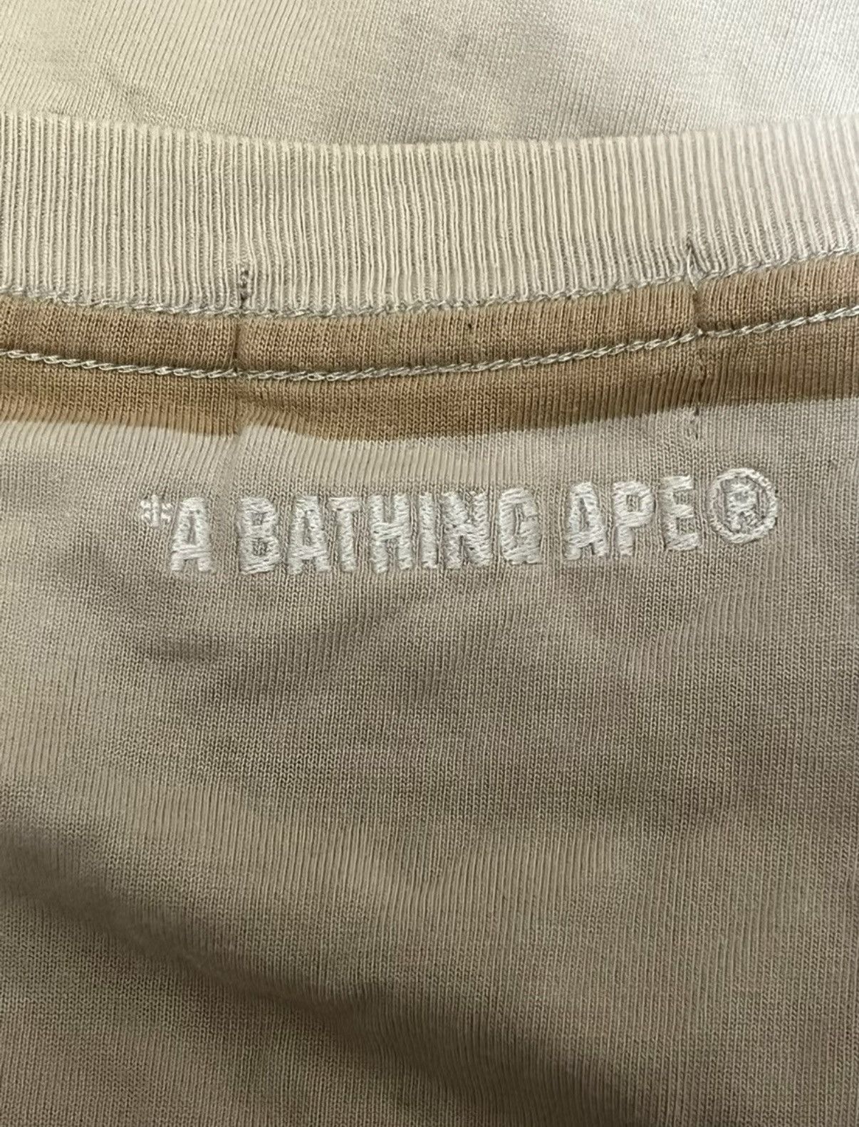 Bape BAPE OG Nigo era classic striped rubberT-shirt Size US XXL / EU 58 / 5 - 8 Thumbnail