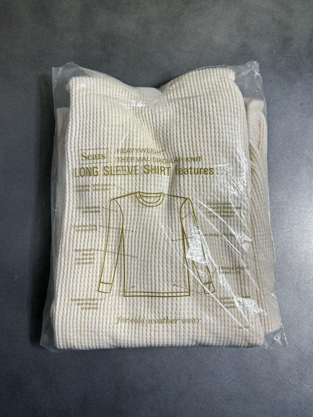 Sears × Vintage Deadstock 1960s Thermal Longsleeve VNTG Roebucks Heavyweight Size US M / EU 48-50 / 2 - 4 Thumbnail