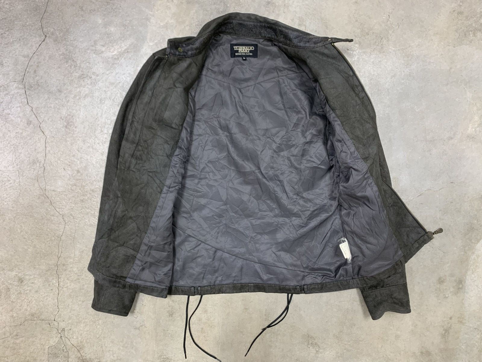 Tornado Mart Tornado Mart Suede Leather Punk Style Lace Up Jacket Size M / US 6-8 / IT 42-44 - 15 Thumbnail