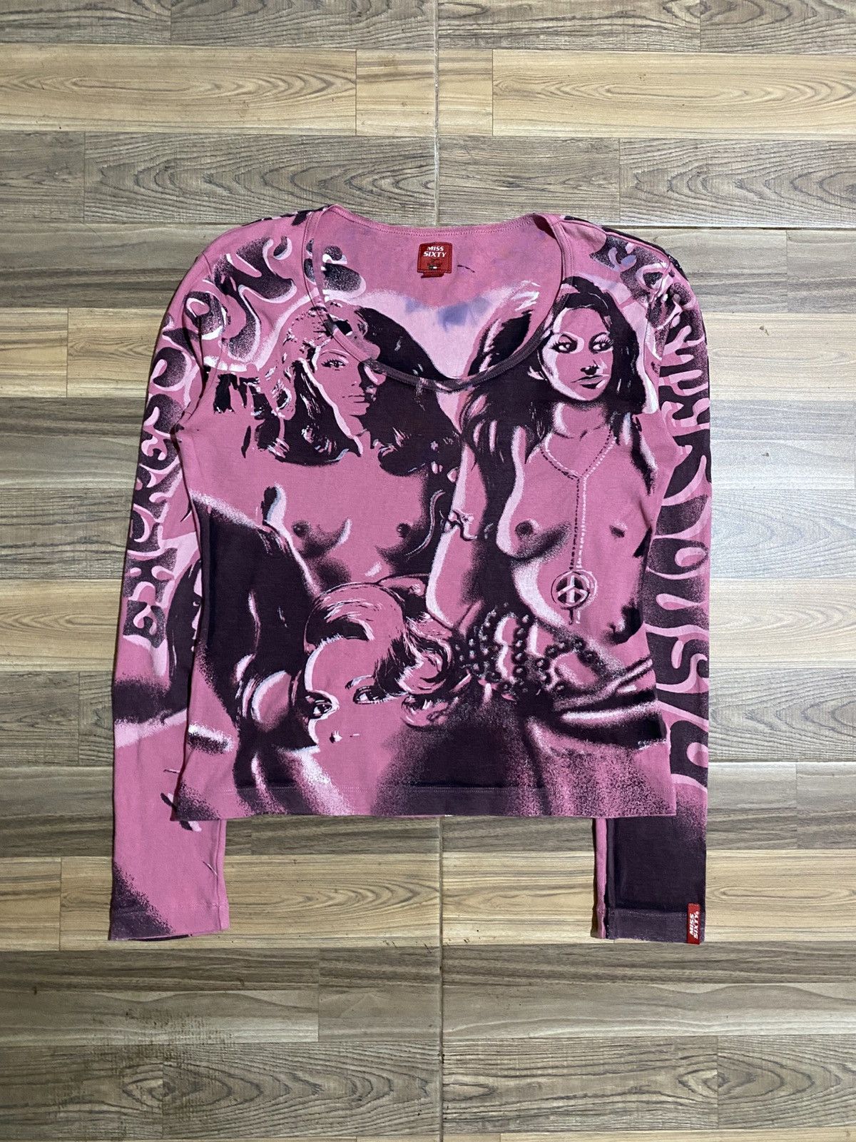 Miss Sixty Y2K MISS SIXTY LONG SLEEVE WOMEN PRINT Size L / US 10 / IT 46 - 1 Thumbnail