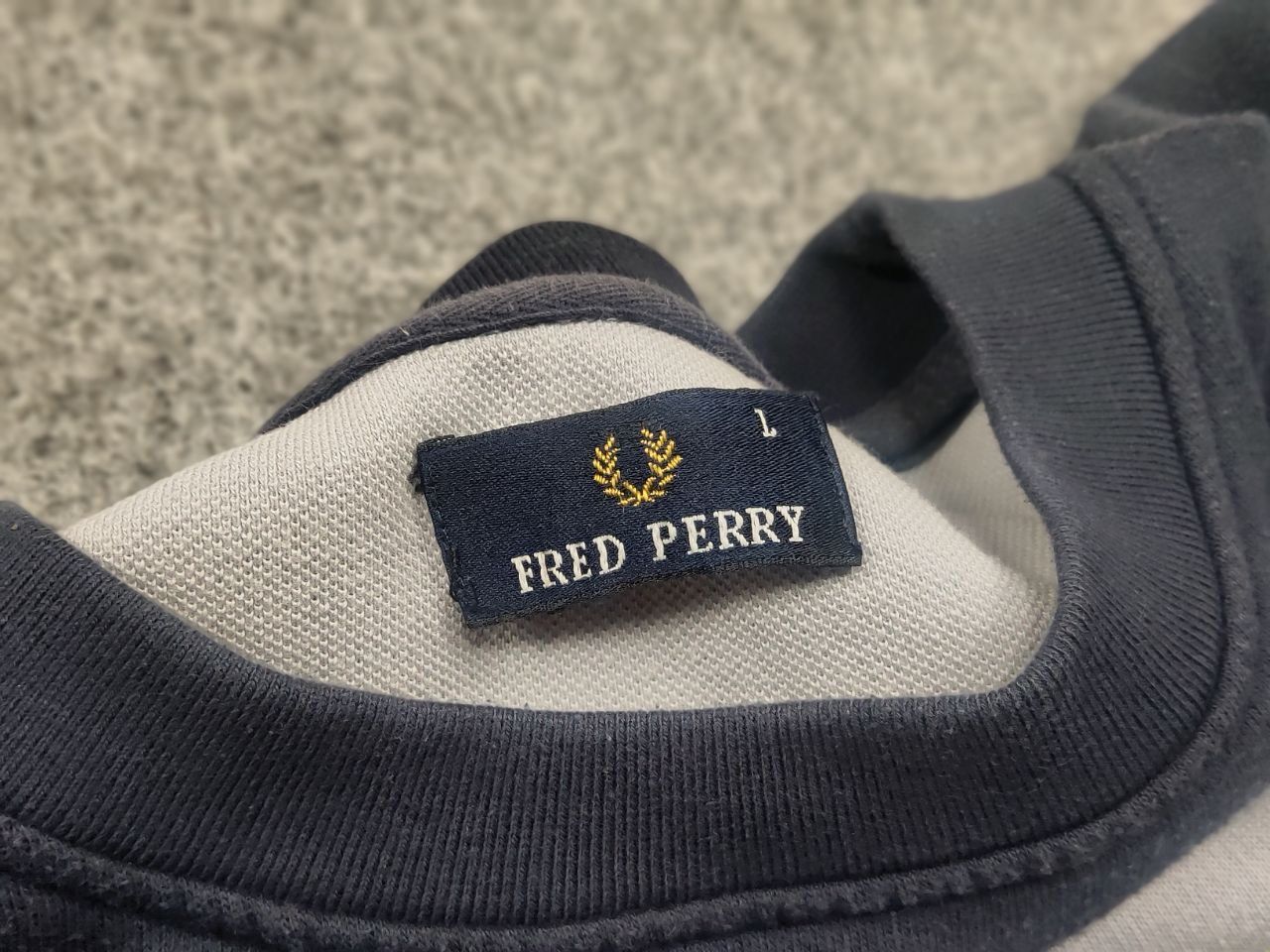 Fred Perry Vintage 90's Fred Perry Embroidered Crew chek Sweatshirt Size US L / EU 52-54 / 3 - 12 Thumbnail