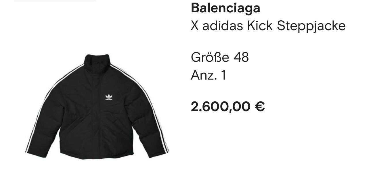 Balenciaga Balenciaga x Adidas Size US S / EU 44-46 / 1 - 2 Thumbnail
