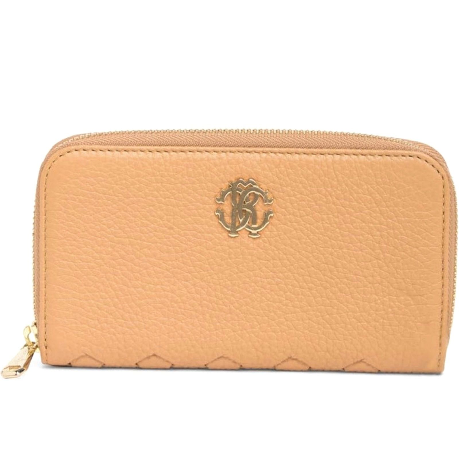 Roberto Cavalli Roberto Cavalli Continental Zip Around Wallet - Beige Size ONE SIZE - 2 Thumbnail