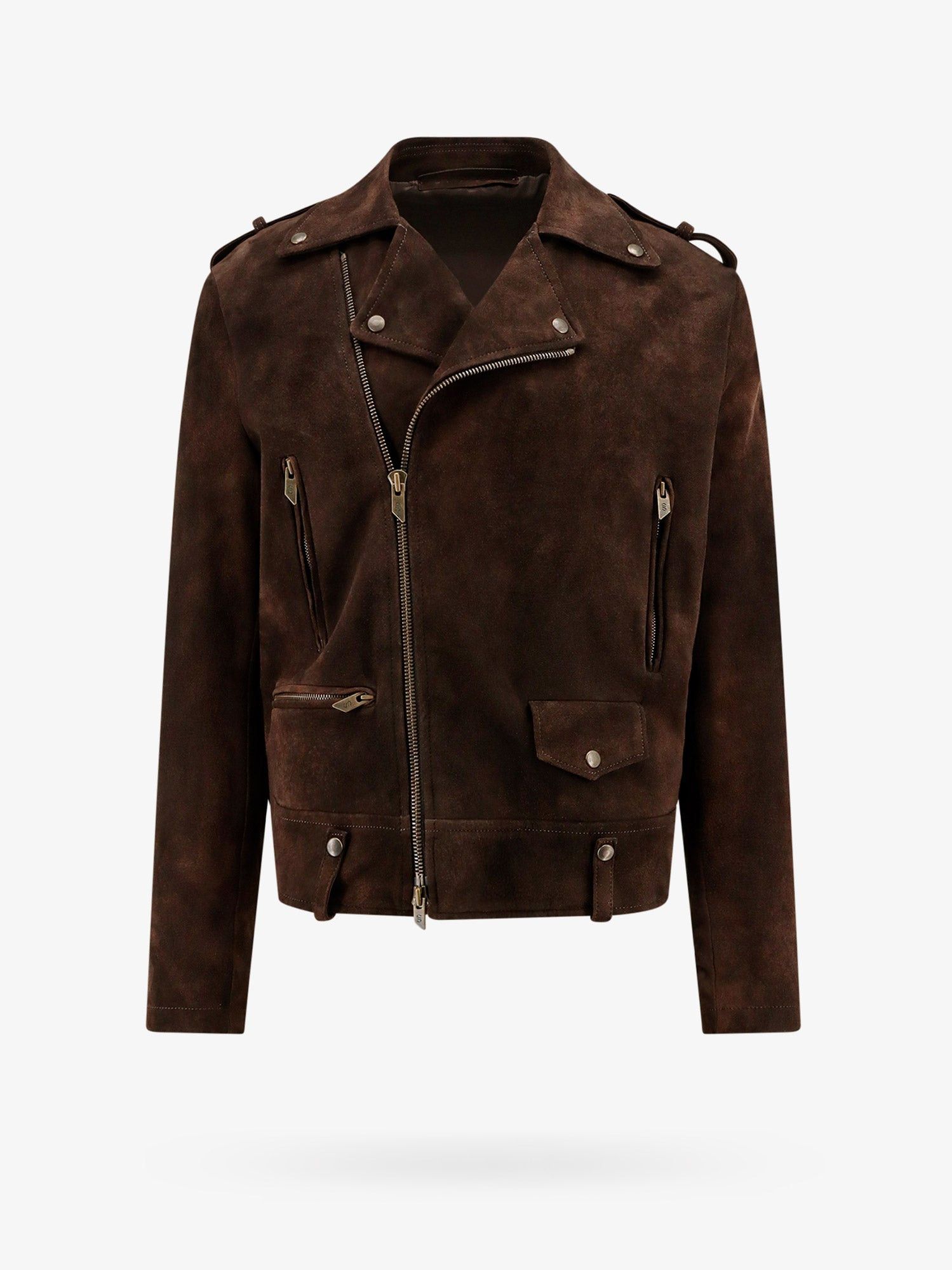 image of Salvatore Santoro Jacket Man Brown Leather Jackets, Men's (Size XL)