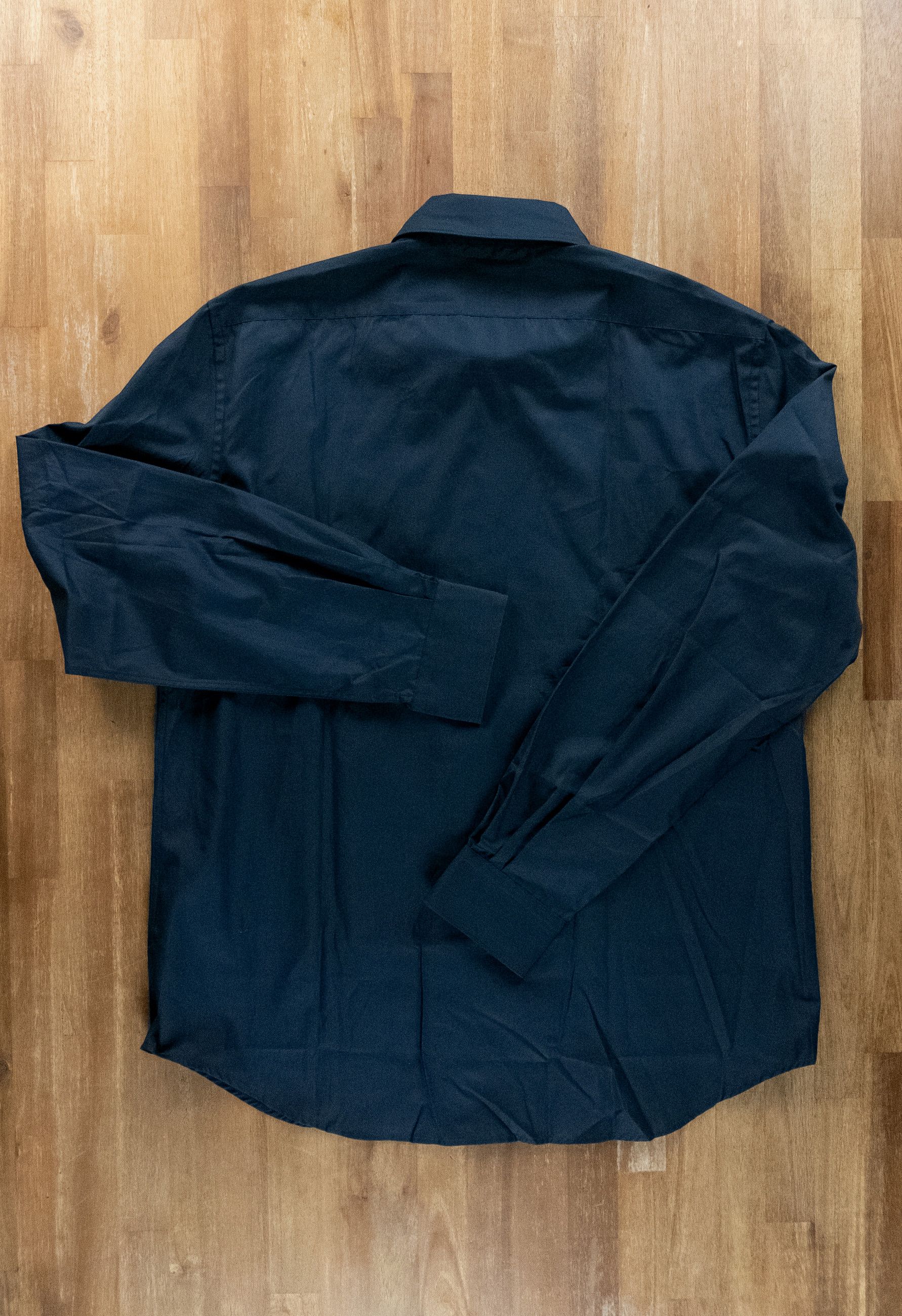 Aspesi ASPESI navy blue cotton dress shirt Size 42 / 16.5 Size US L / EU 52-54 / 3 - 5 Thumbnail