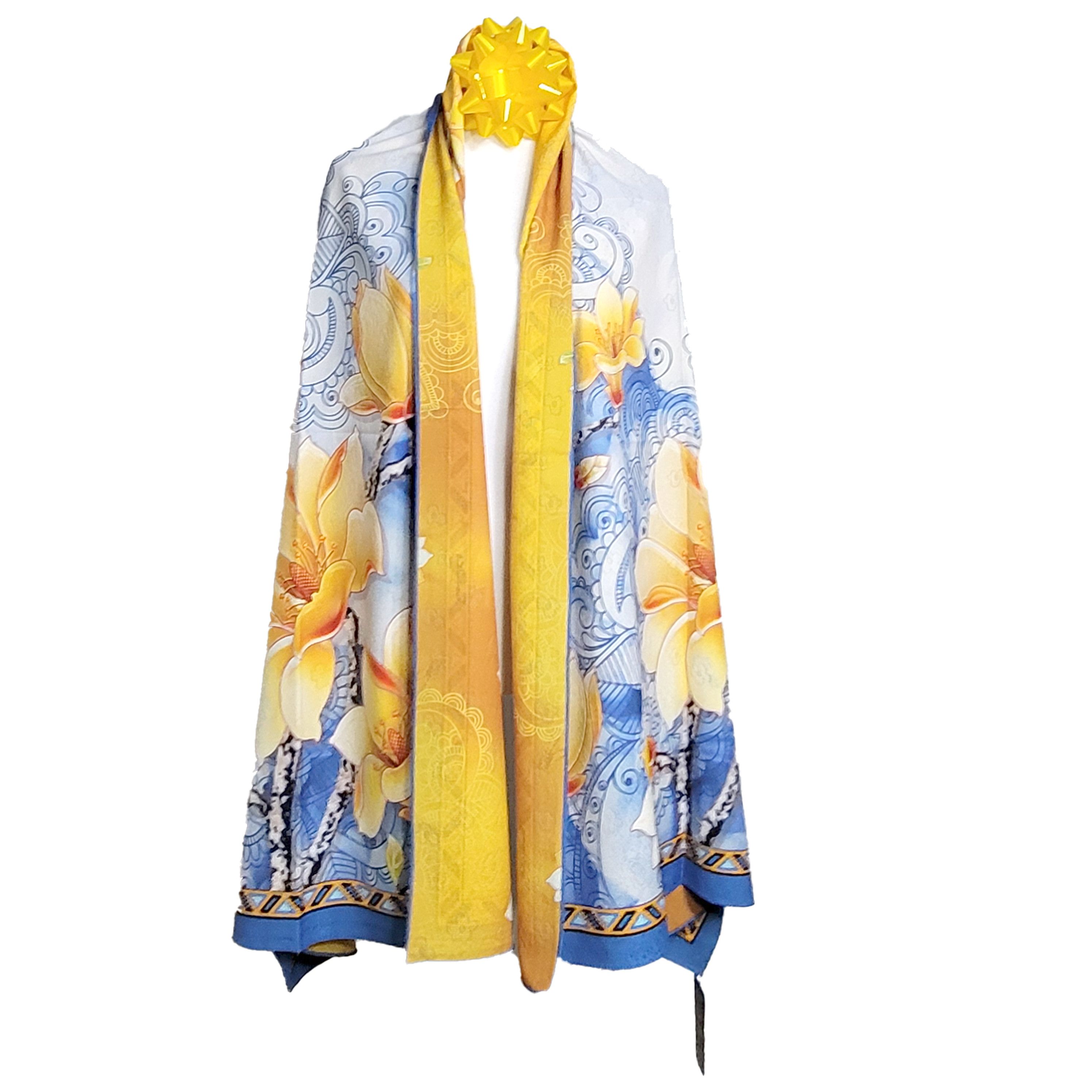 Other Double-Sided Silk Scarf 27"x70" Long Rectangle 3313 Size ONE SIZE - 5 Thumbnail
