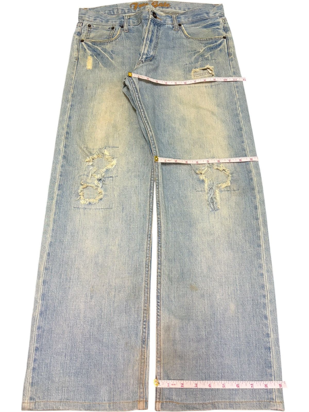 Fubu Vintage Japanese Brand Mud Wash Distress Baggy Jeans Size US 32 / EU 48 - 8 Thumbnail