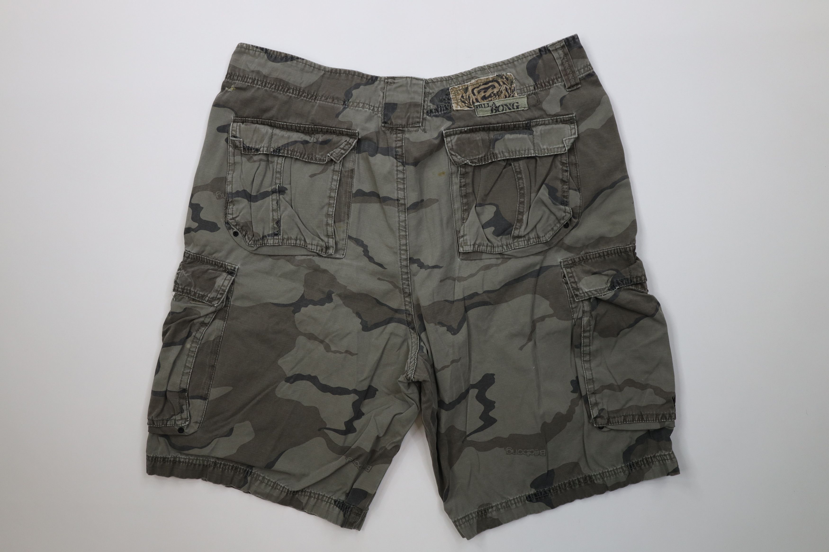 Billabong Vintage 90s Y2K Billabong Surfing Camouflage Cargo Shorts Size US 38 / EU 54 - 9 Thumbnail