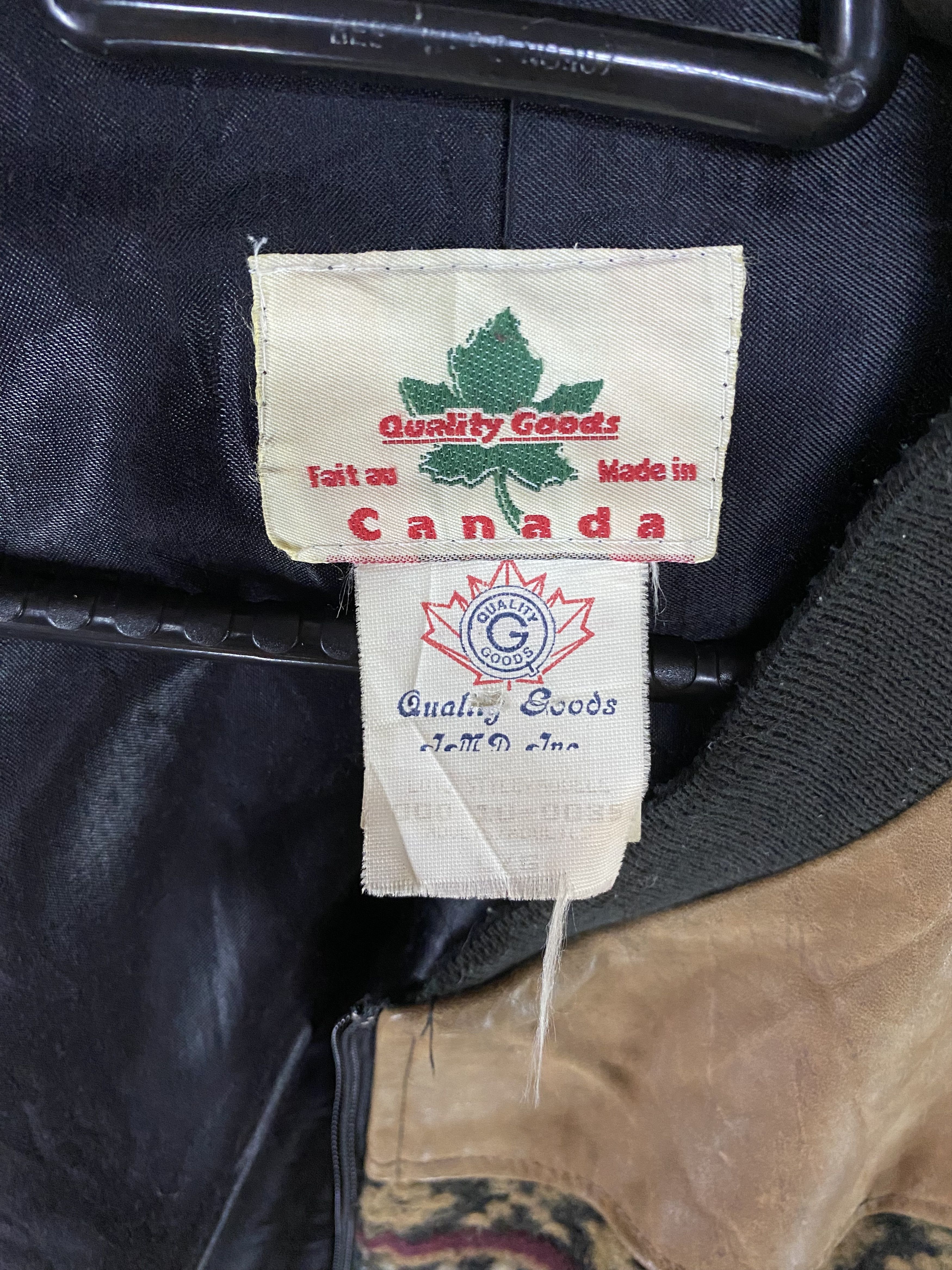 Other 80s Quality Goods native fair isle knit leather jacket Size US L / EU 52-54 / 3 - 8 Thumbnail