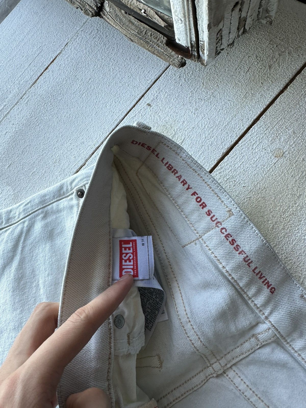 Diesel 🚨 RARE DIESEL MEN DENIM JEANS AVANT GARDE IFSIXWASNINE Y2K Size US 31 - 5 Thumbnail