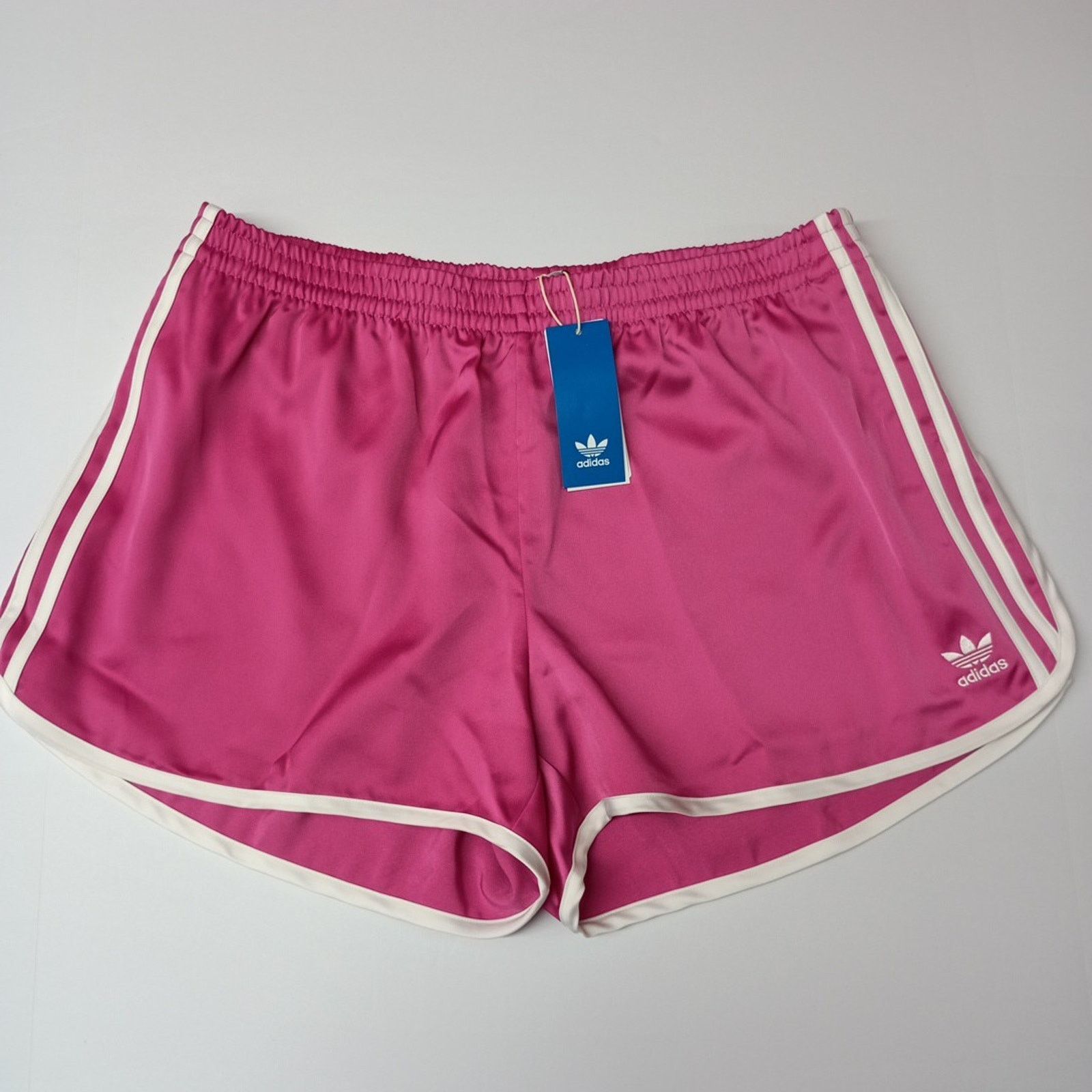Adidas Adidas Women’s 3-Stripes Shorts Size XL Purple Pull On Size 34" / US 12 / IT 48 - 1 Thumbnail