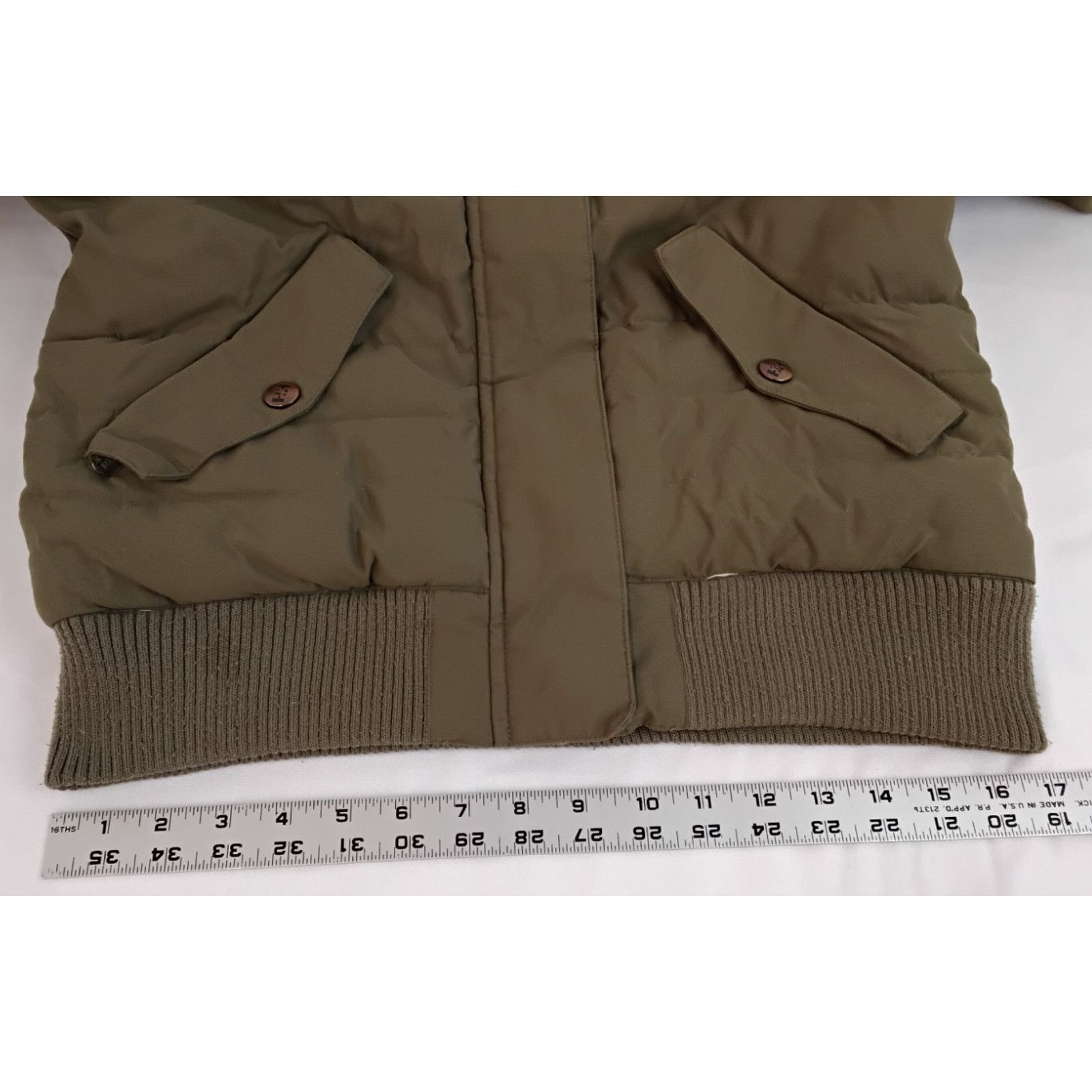 Helly Hansen Helly Hansen Down Jacket Women's M Army Green Fur Trim Hood Size M / US 6-8 / IT 42-44 - 19 Thumbnail