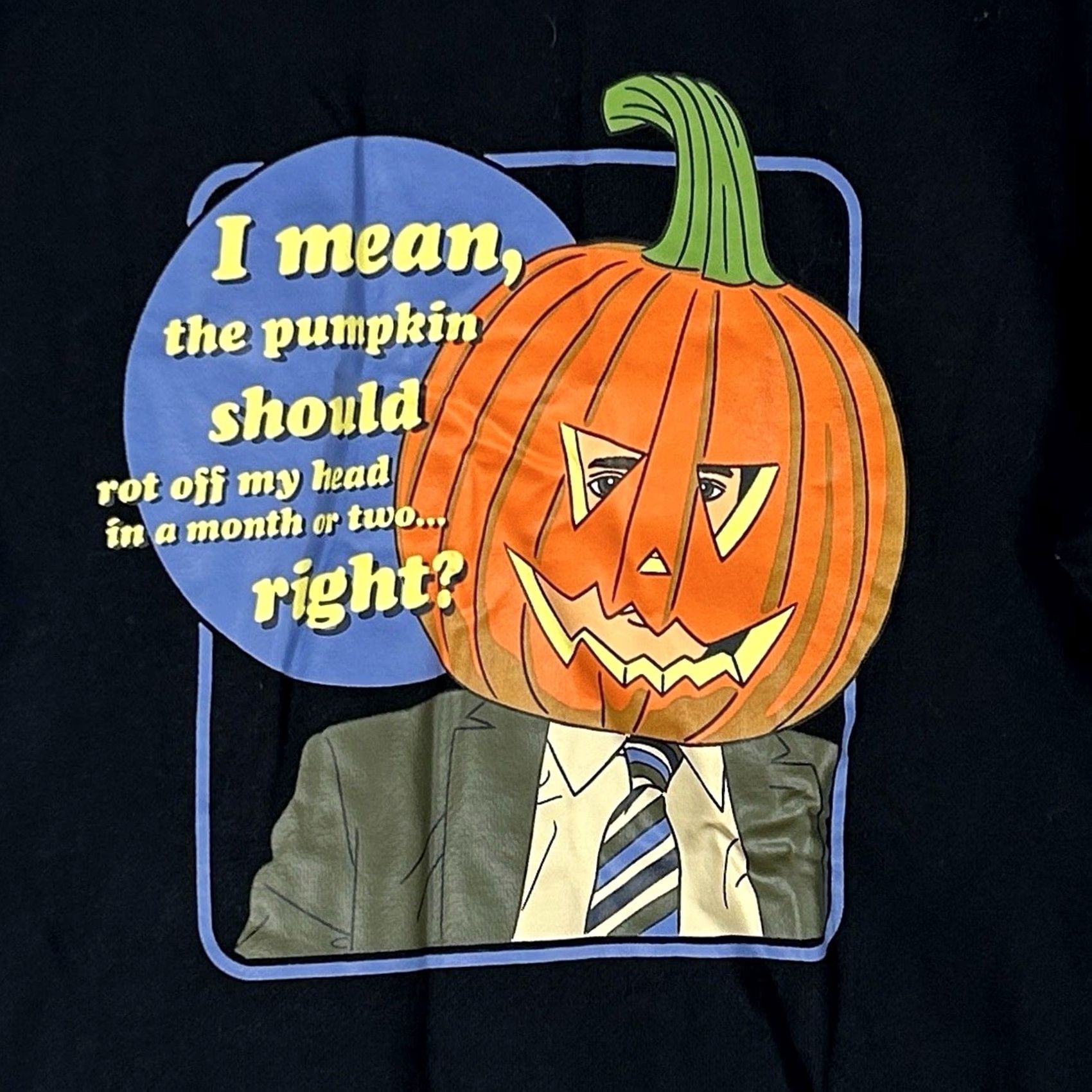 Vintage The Office Sweatshirt Halloween Dwight Black NWT Mens Small Pullover Crew Neck Long Sleeve Graphic Print DK Sold to Dwight Schrute Size US S / EU 44-46 / 1 - 2 Thumbnail