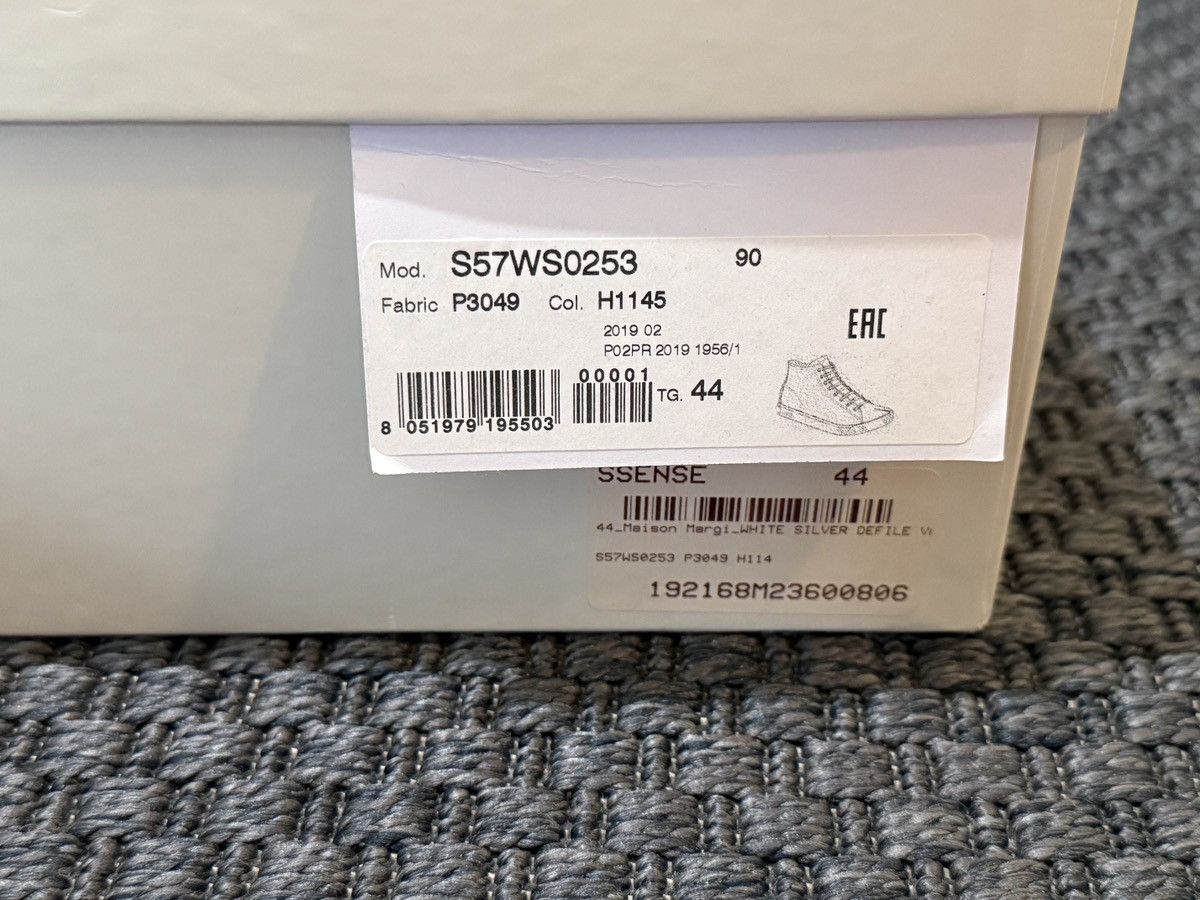 Maison Margiela Maison Margiela Black and Silver Tami High-Top Sneakers Size US 10.5 / EU 43-44 - 10 Thumbnail
