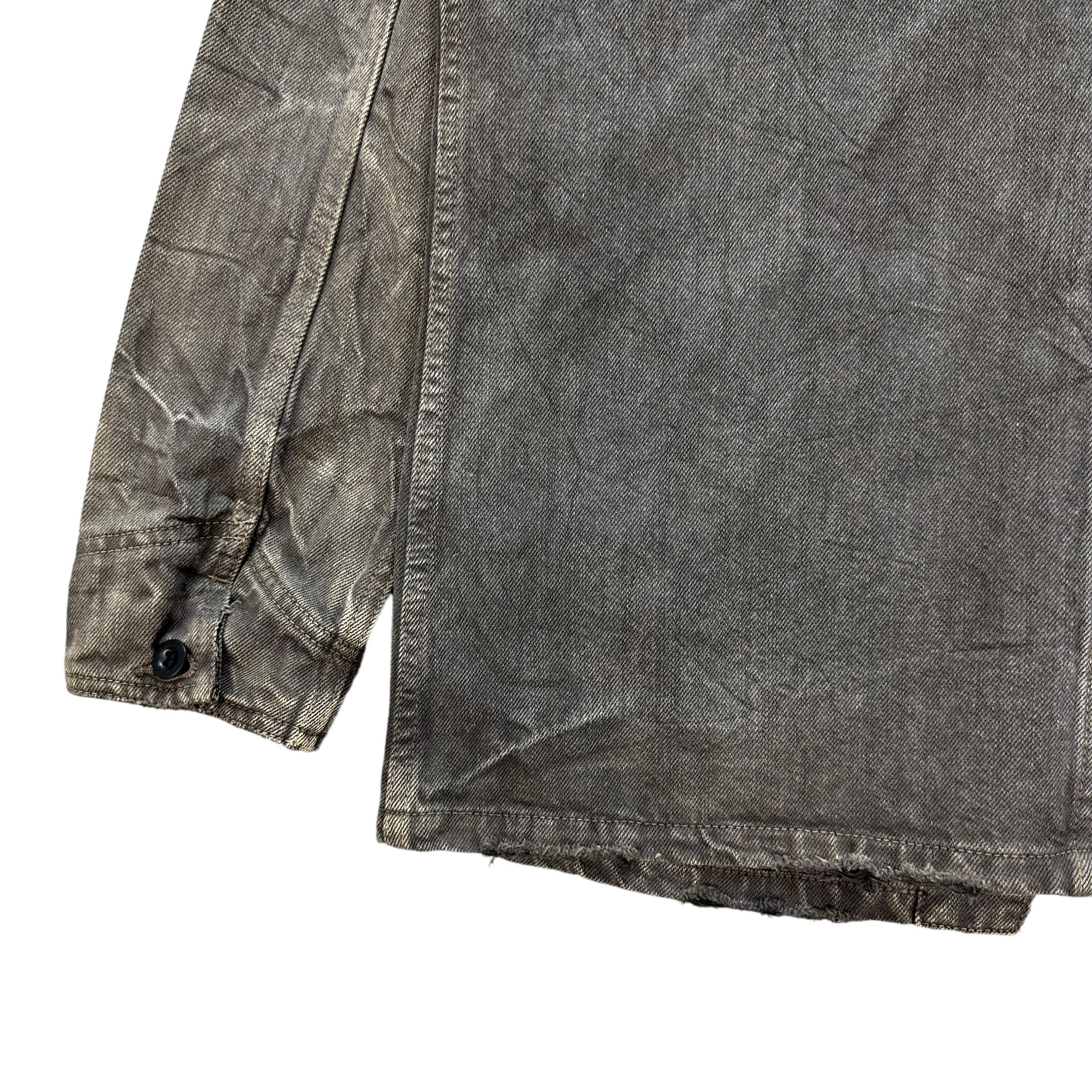 Japanese Brand SPELL BOUND TRASHED DENIM WORK JACKET #8819-028 Size US M / EU 48-50 / 2 - 14 Thumbnail