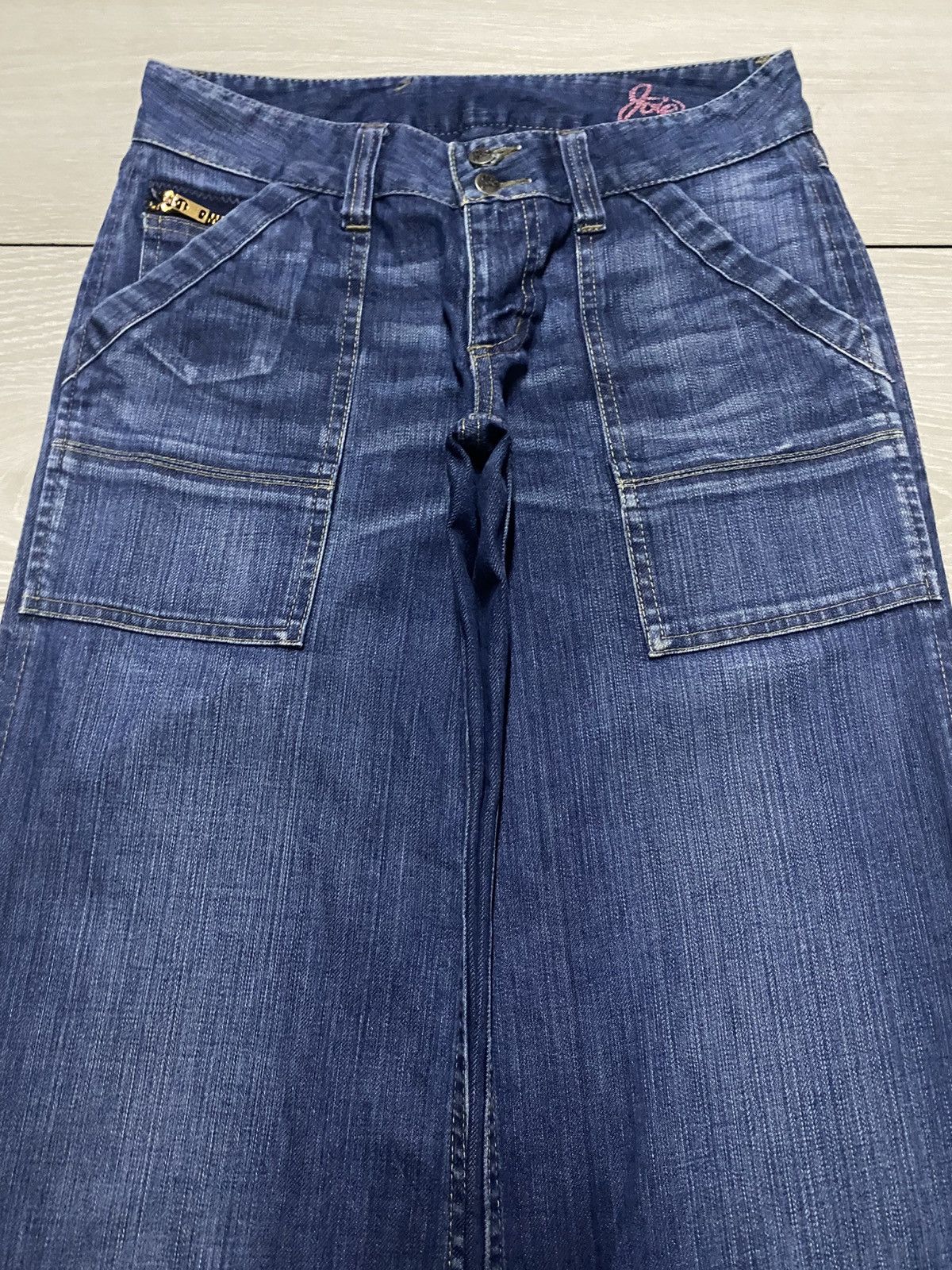 Joie Vintage Joie Blue Wash Super Baggy Jeans Size 28" / US 6 / IT 42 - 3 Thumbnail