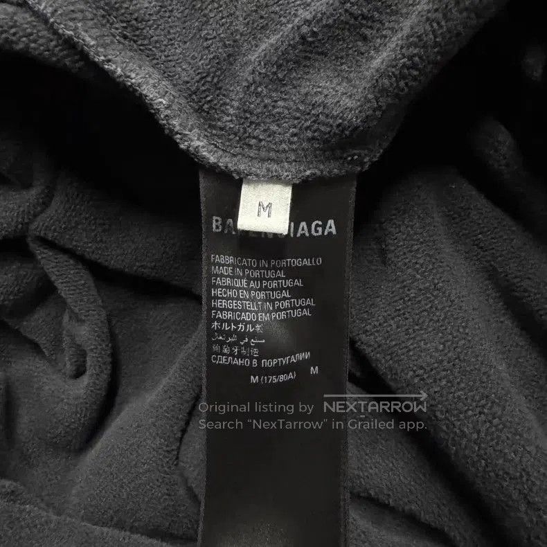 Balenciaga Balenciaga Black Distressed Print Pants. Size US 31 - 6 Thumbnail