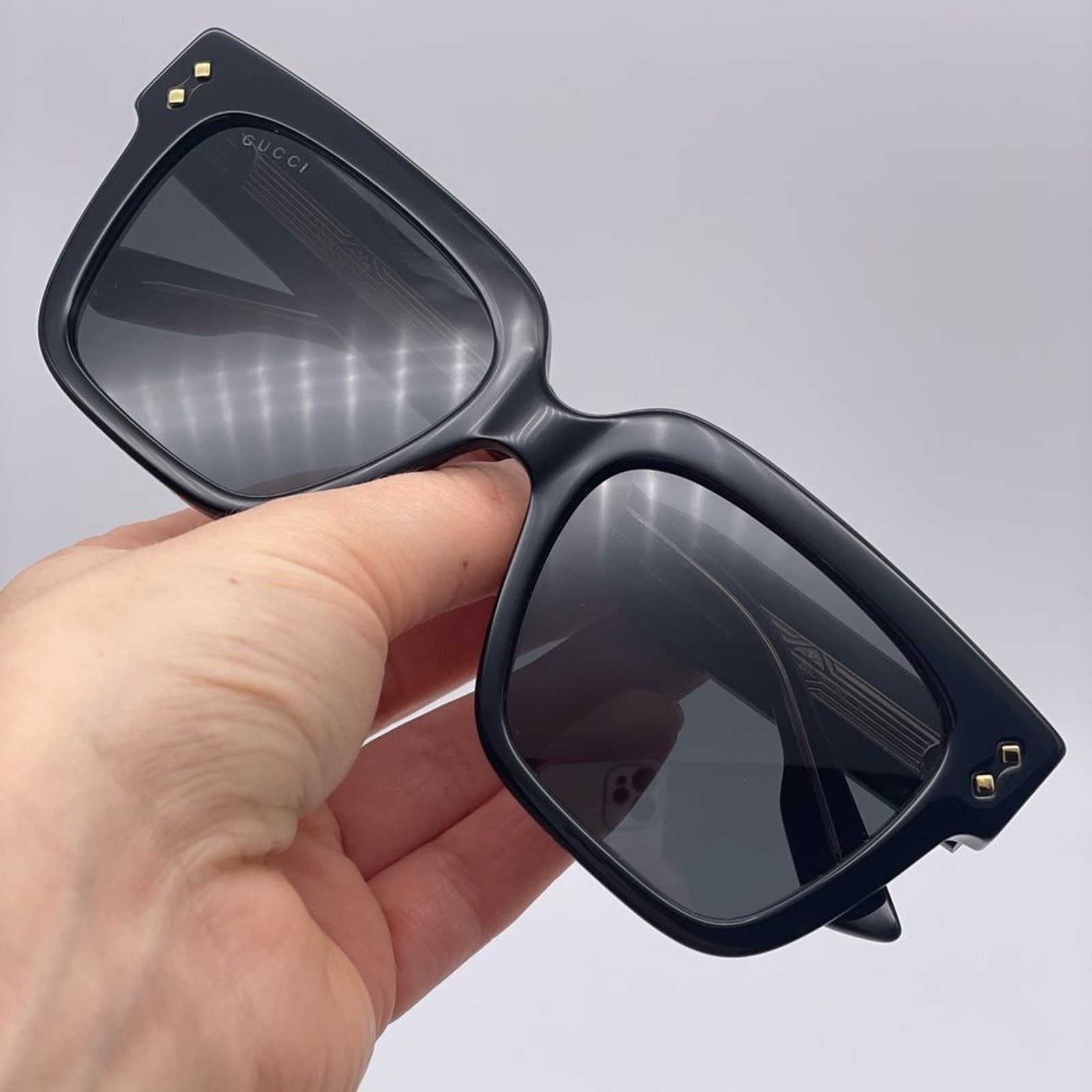 Gucci BRAND NEW GUCCI GG1084S 001 Unisex Black/Grey Sunglasses Size ONE SIZE - 8 Thumbnail