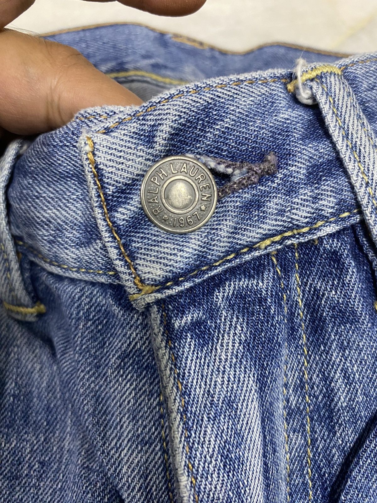 Polo Ralph Lauren Size 30x29 Vintage Polo Ralph Lauren Distressed Jeans Faded Size US 29 - 5 Thumbnail