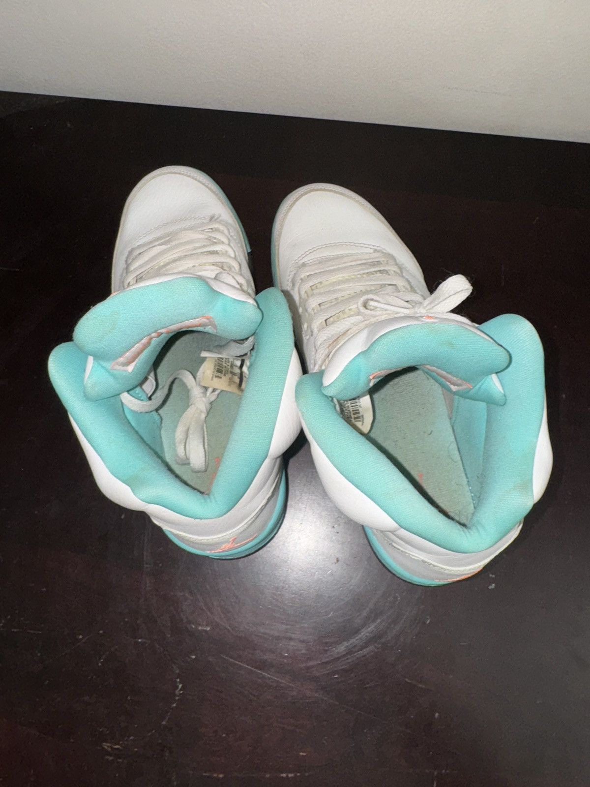 Jordan Brand × Nike Jordan 5 Light aqua Size 5.5y/7w Size US 5.5 / IT 35.5 - 4 Thumbnail