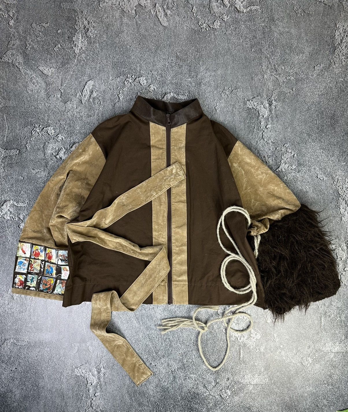 If Six Was Nine Vintage Avantgarde Fur Zipper Jacket Dolche Gabbana Style Size US M / EU 48-50 / 2 - 1 Thumbnail