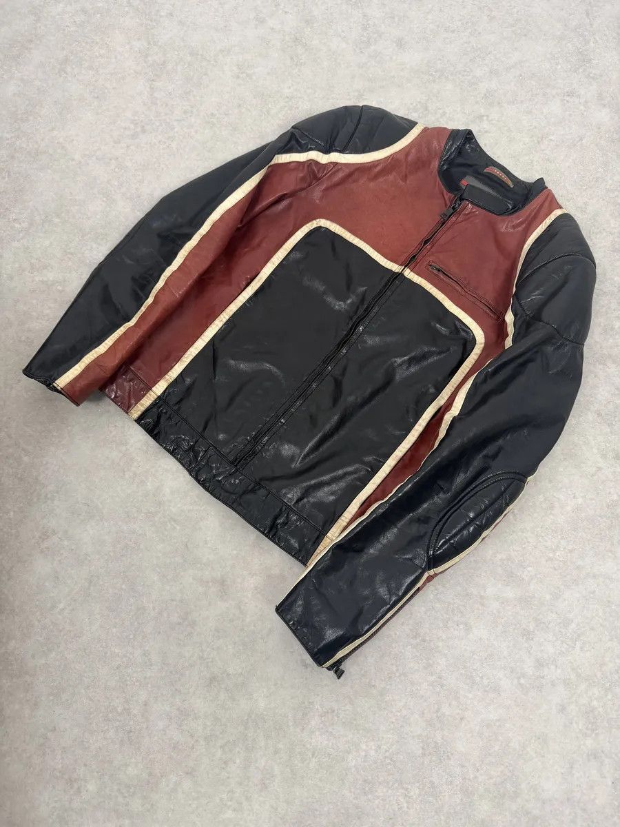 Prada AW2007 Prada Black & Red Biker Racer Leather Jacket Size US M / EU 48-50 / 2 - 7 Thumbnail