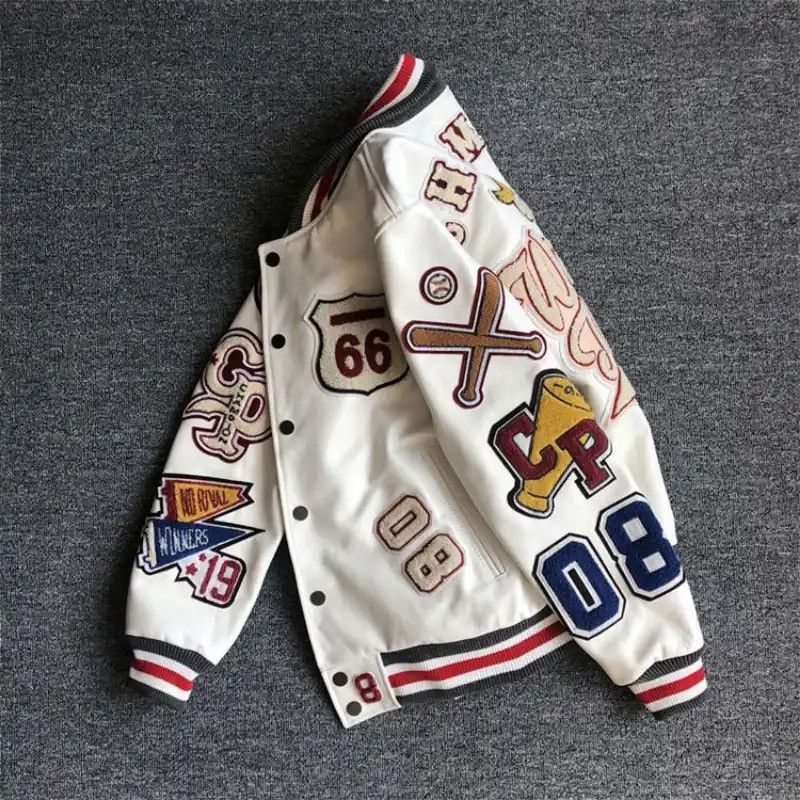 Japanese Brand × Vintage baseball uniform Y2K retro trend leather jacket Size US L / EU 52-54 / 3 - 1 Thumbnail