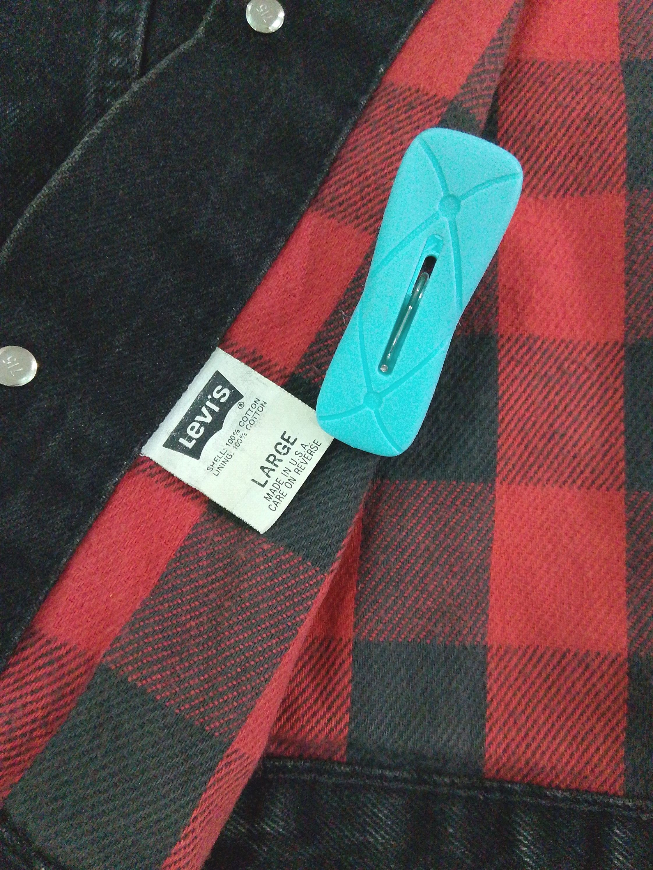 Levi's Vintage Levi’s 70417 Flannel Lined Denim Jacket USA Made Size US L / EU 52-54 / 3 - 15 Thumbnail