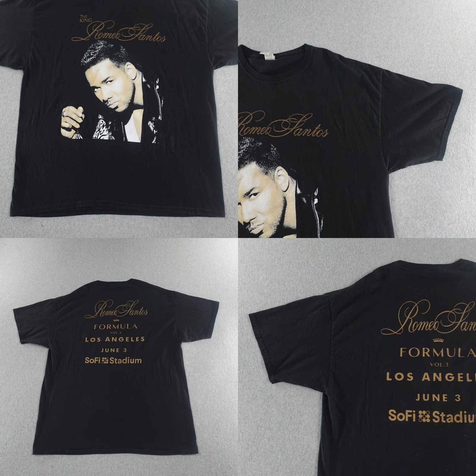 Fruit Of The Loom Romeo Santos T-shirt Mens XL Black Disney? Size US XL / EU 56 / 4 - 8 Thumbnail