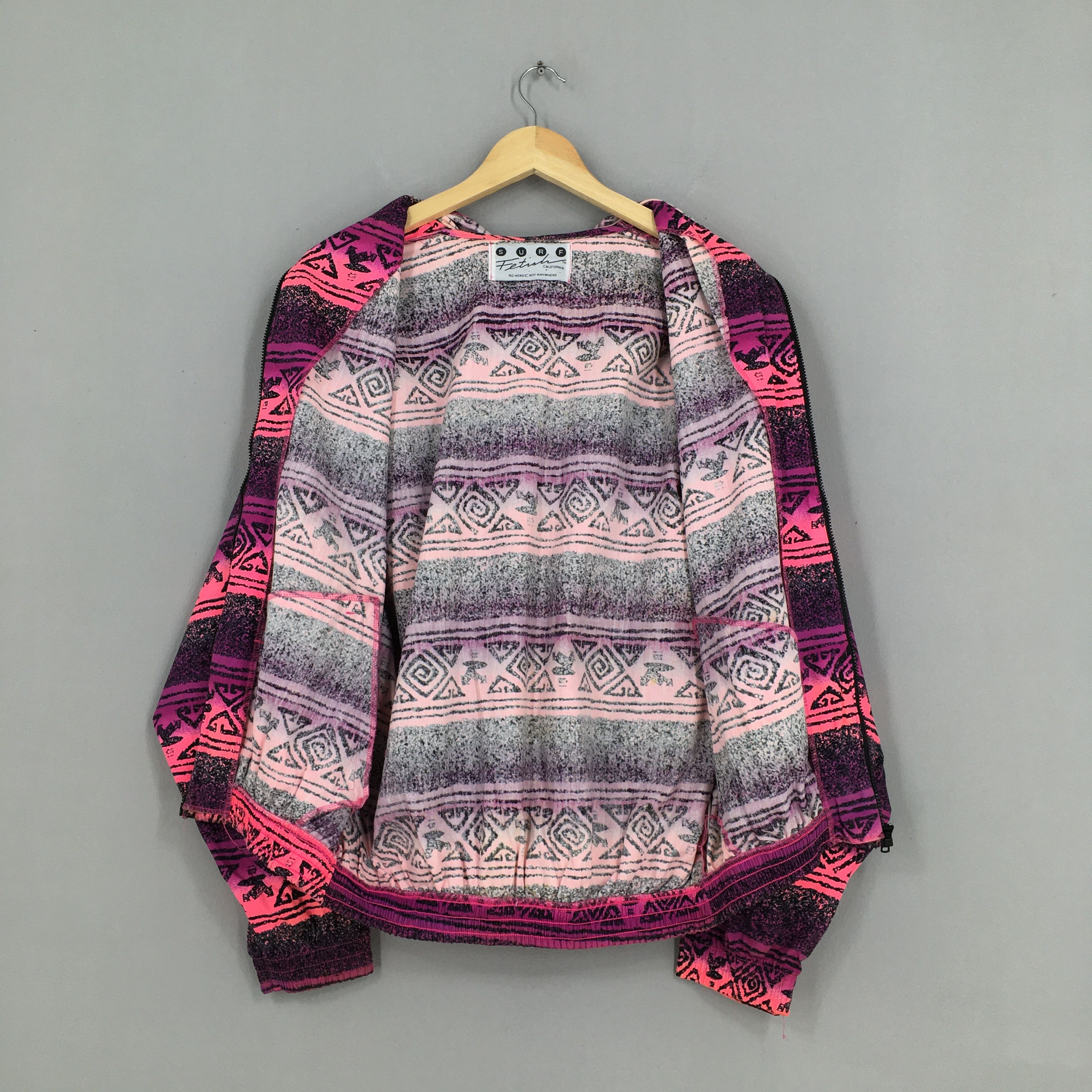 Other Vintage 90's Surf Fetish Hoodie Abstract Pattern Jacket Size US L / EU 52-54 / 3 - 6 Thumbnail