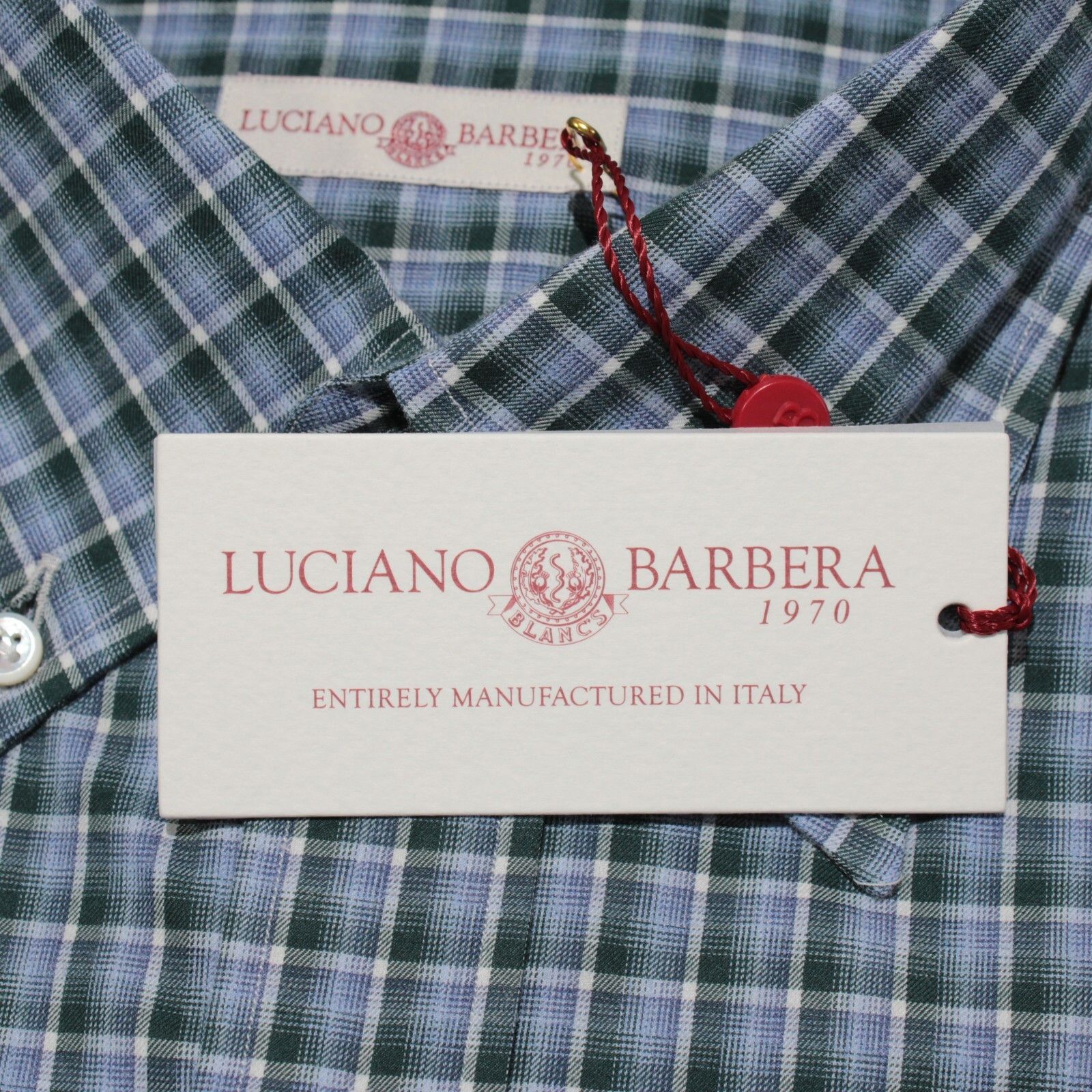 Luciano Barbera Luciano Barbera New with tags Shirt Size M US In Blue Size US M / EU 48-50 / 2 - 2 Thumbnail