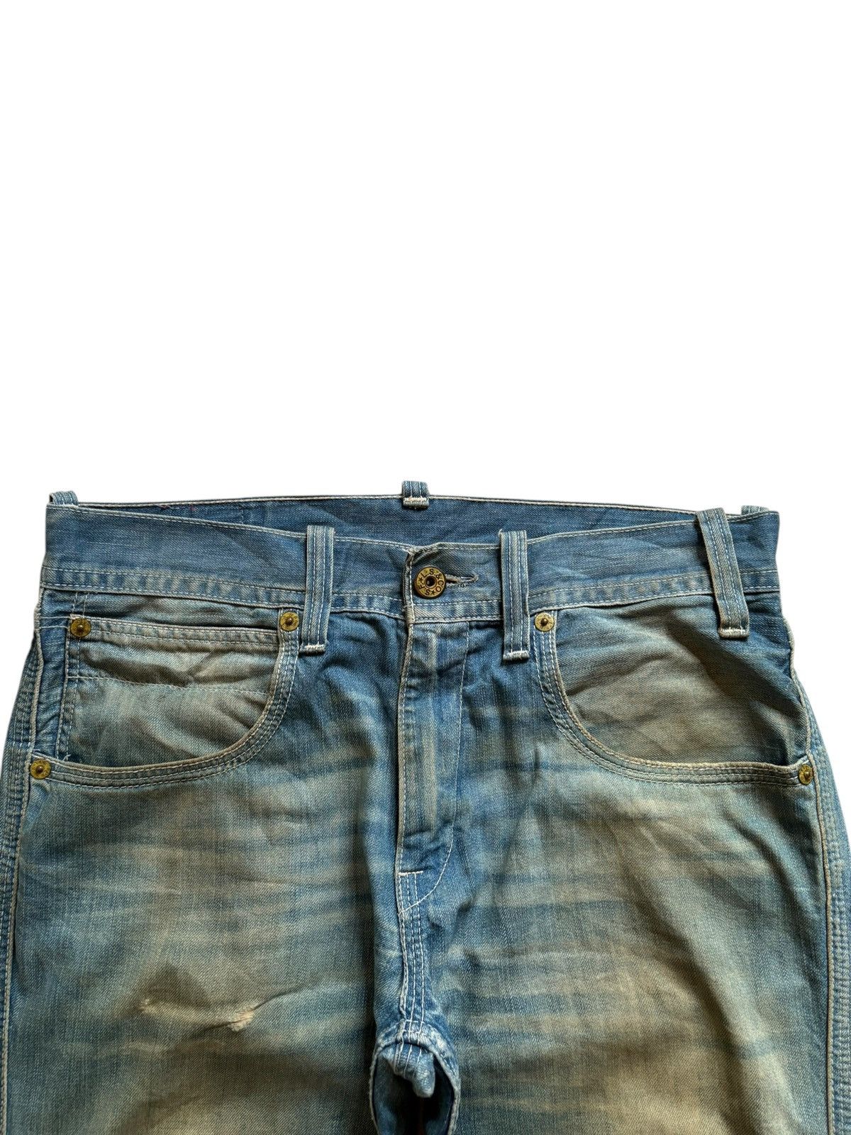 Levi's Vintage 90s Levis 504 Rusty Mud Wash Loose Jeans Size US 35 - 4 Thumbnail