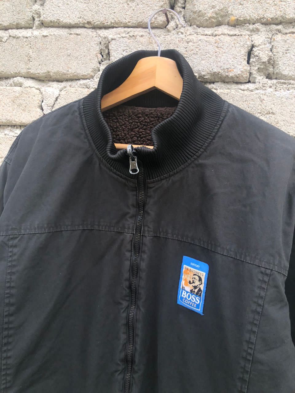 Japanese Brand Suntory Boss Coffee Rivesable Sherpa Zipper Jacket Size US M / EU 48-50 / 2 - 10 Thumbnail